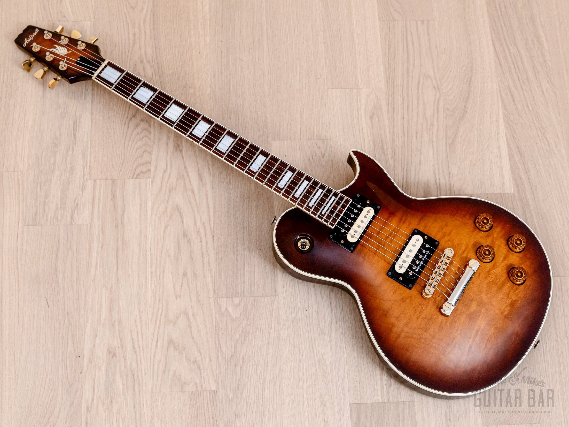 Aria Pro II PE-85R Electric Guitar Flame Top Tobacco Sunburst w/ Seymour Duncan, Japan