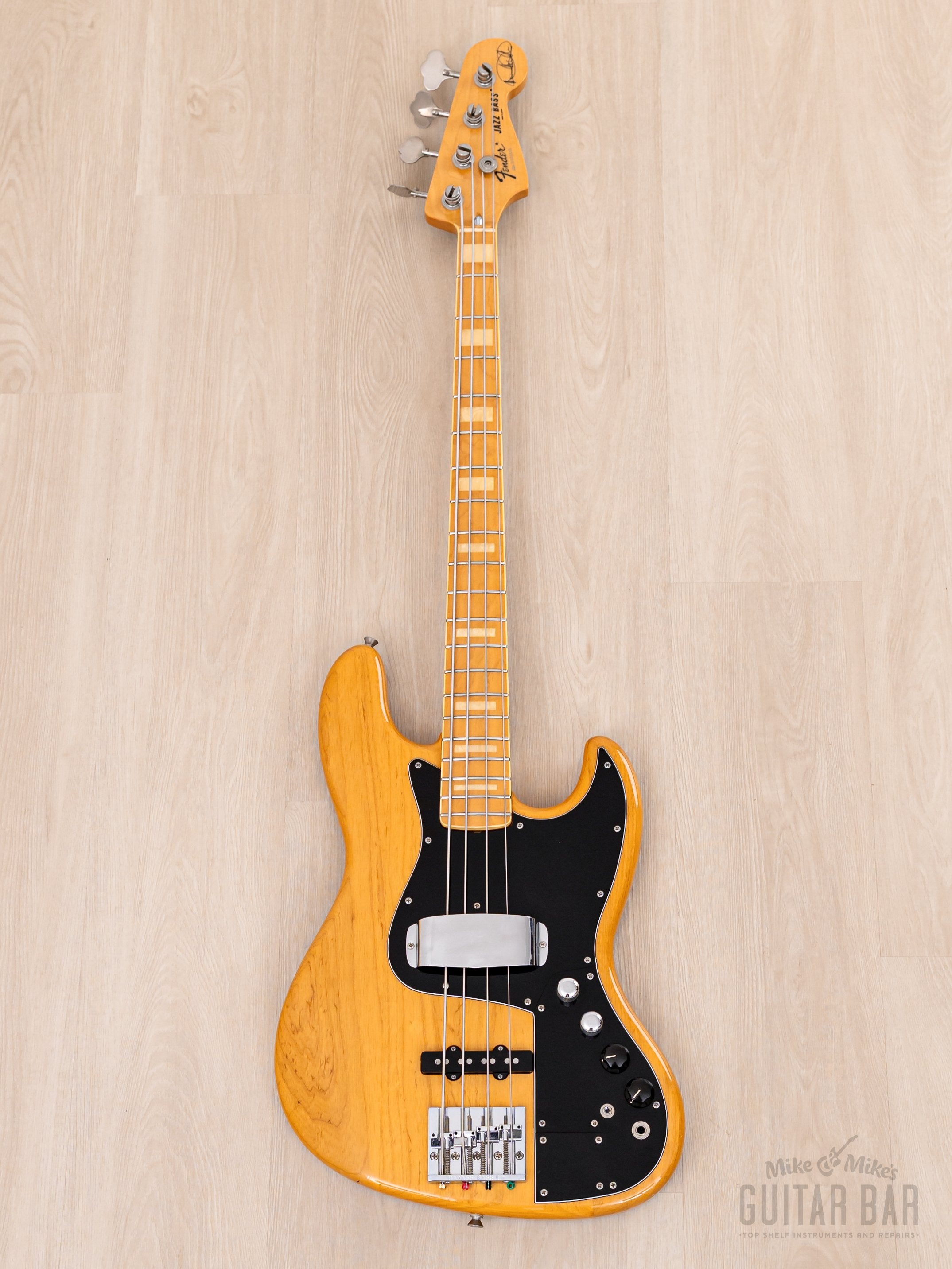 2006 Fender Marcus Miller Signature Jazz Bass Natural w/ Active EQ, Japan CIJ
