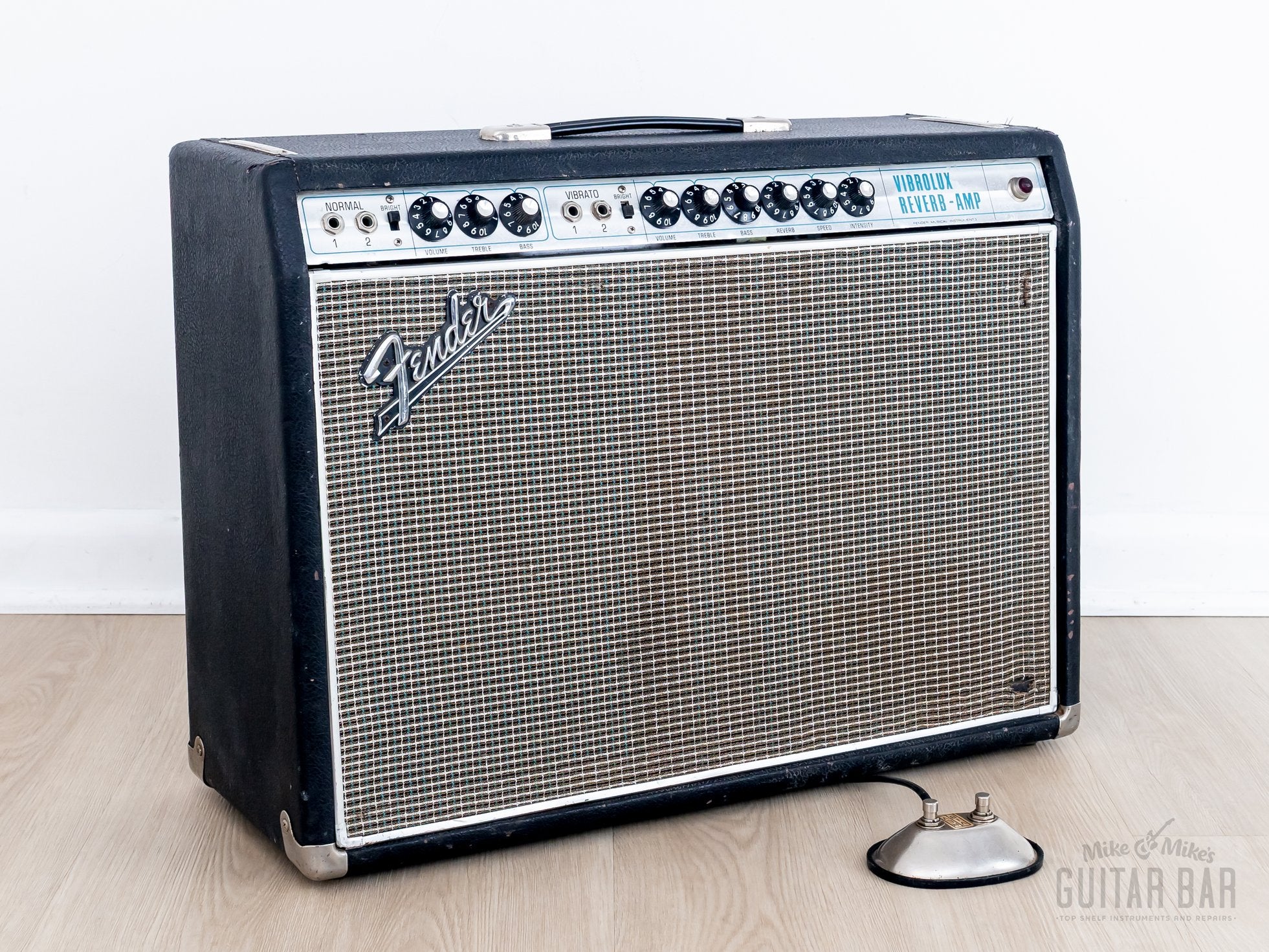 1968 Fender Vibrolux Reverb Drip Edge Vintage Tube Amp 2x10 Black Pane 1968 Fender Vibrolux Reverb Drip Edge Vintage Tube Amp 2x10 Black Pane