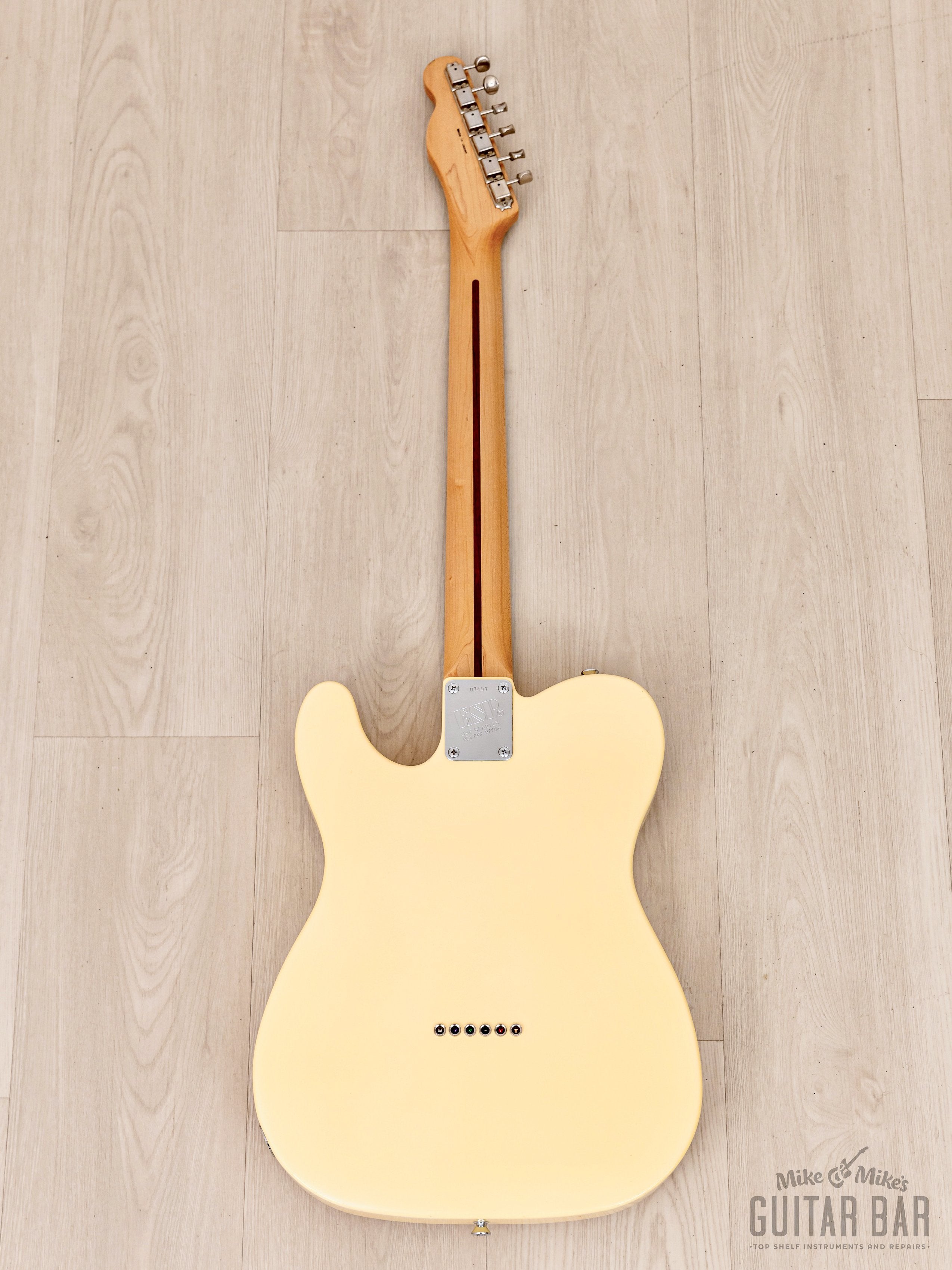 1988 ESP 400 Series Model T-454 T-Style Vintage Guitar Olympic White, Near-Mint w/ Case