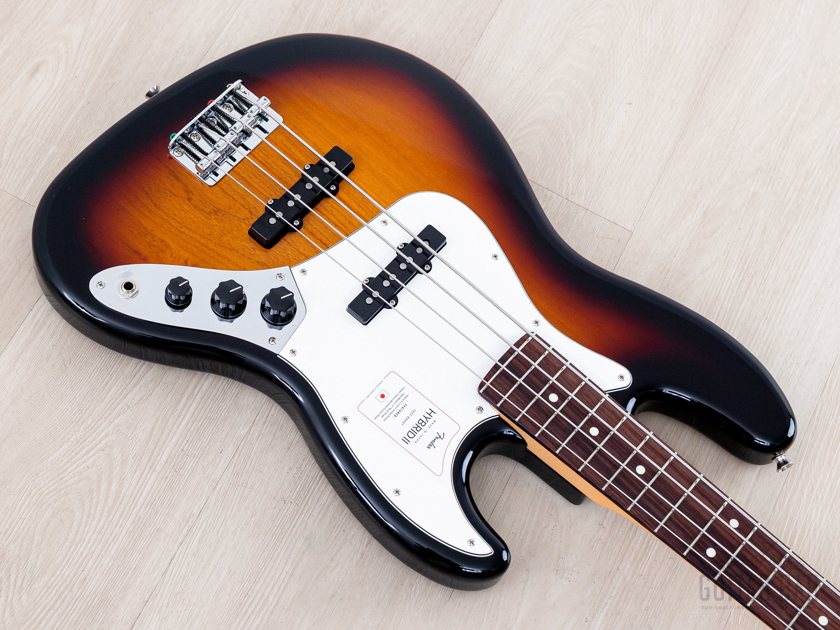 2023 Fender Hybrid II Jazz Bass Sunburst, Mint w/ Hangtags, Japan MIJ
