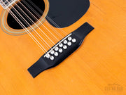 1968 Martin D12-35 12-string - bridge detail