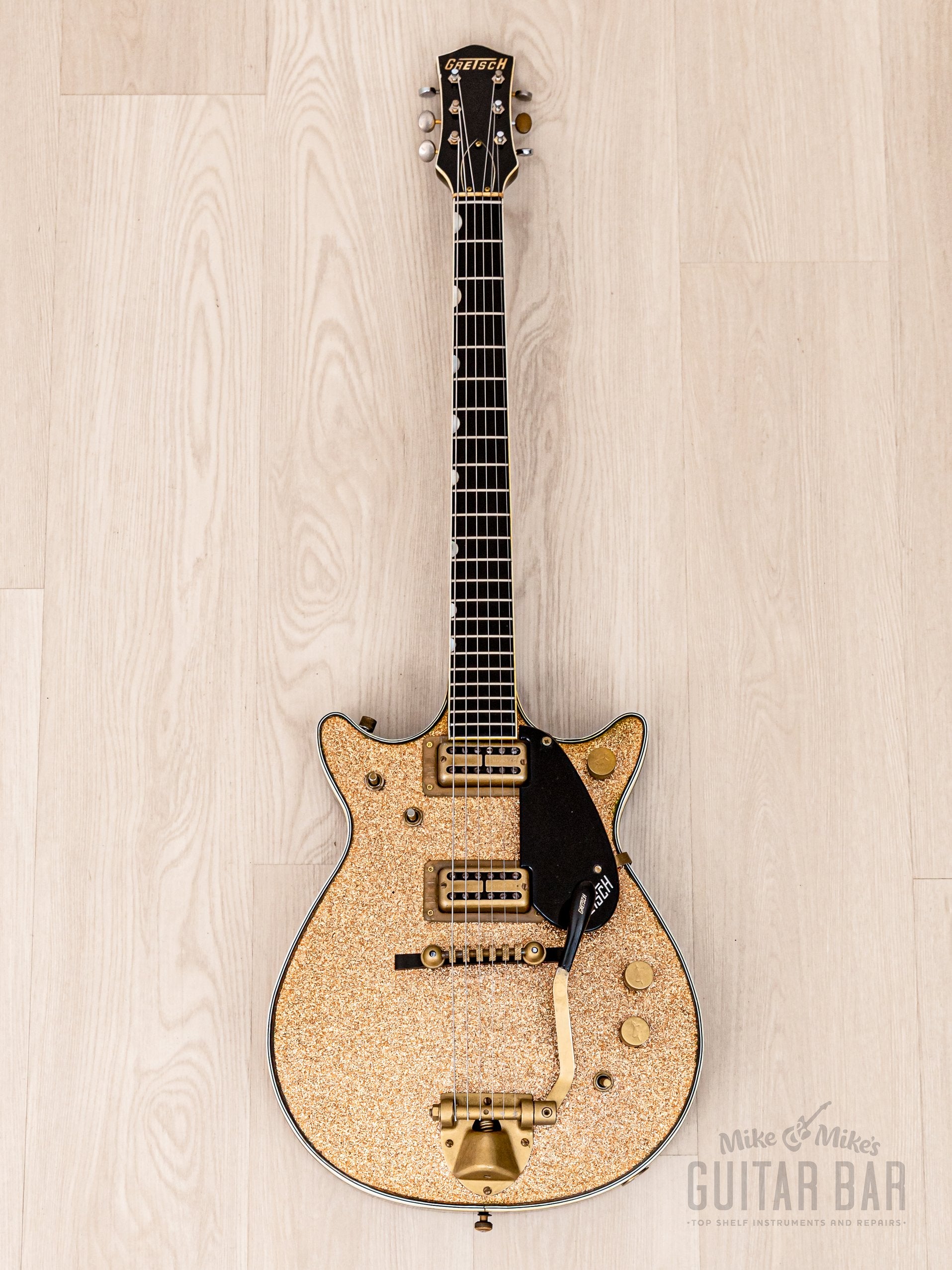 1962 Gretsch Champagne Sparkle Jet Double Cutaway 6129T w/ Burns Vibrato, Case