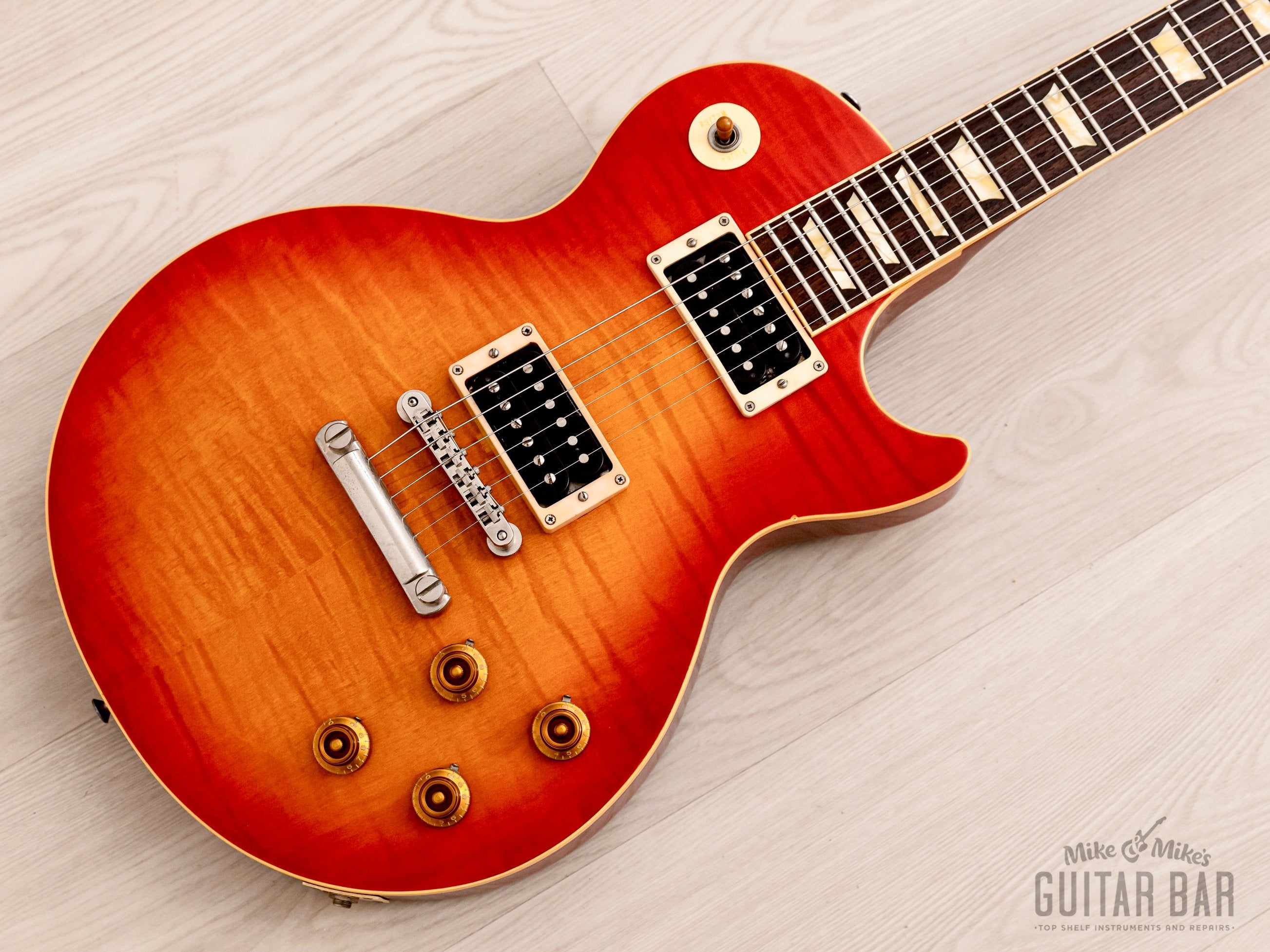 1993 Orville by Gibson Les Paul Standard LPS-59R Cherry Sunburst Flame Top Burst w/ 57 Classic PAFs, Japan Fujigen