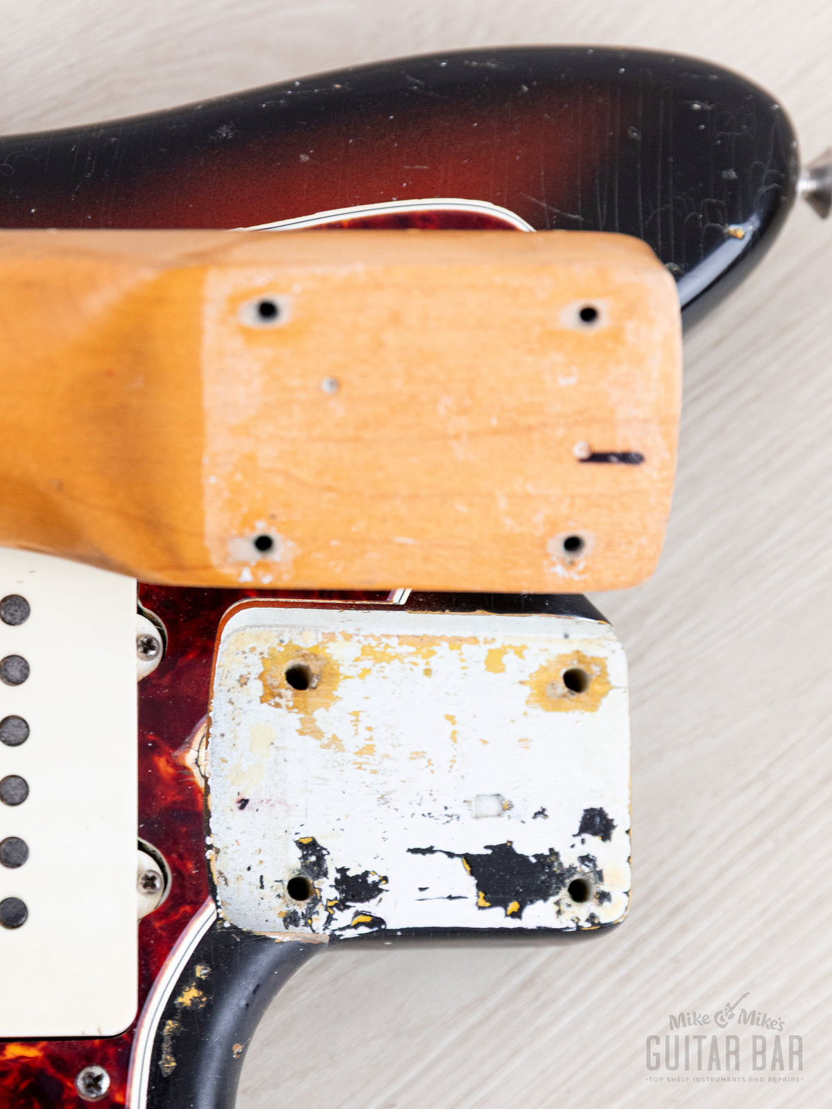 1965 Jazzmaster neck heel stamp and neck pocket