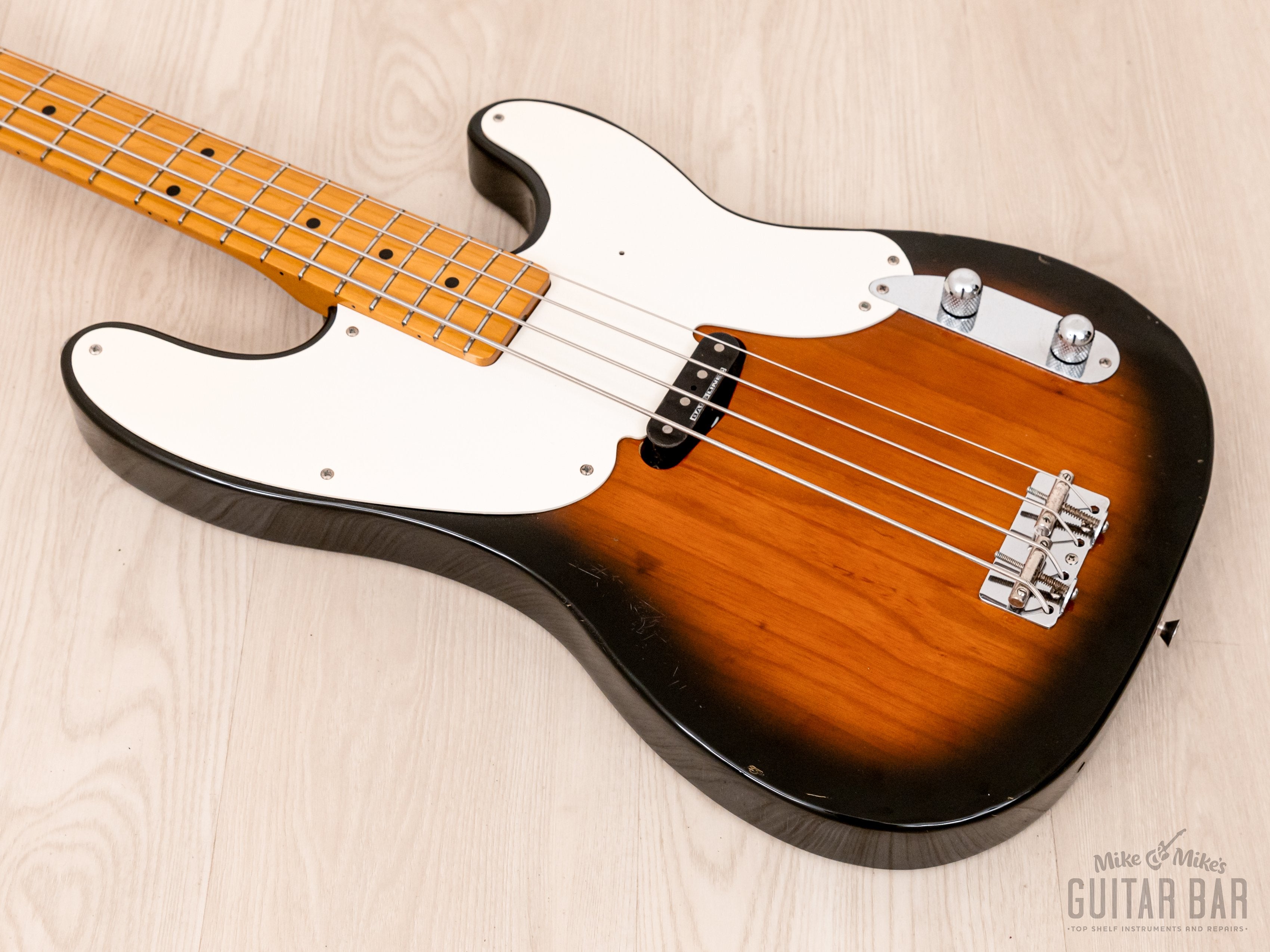 1991 Fender Precision Bass '51 Vintage Reissue OPB-51DM Sunburst w/ USA Pickup, Japan MIJ Fujigen