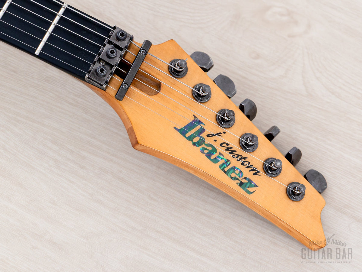 Ibanez headstock front with logo