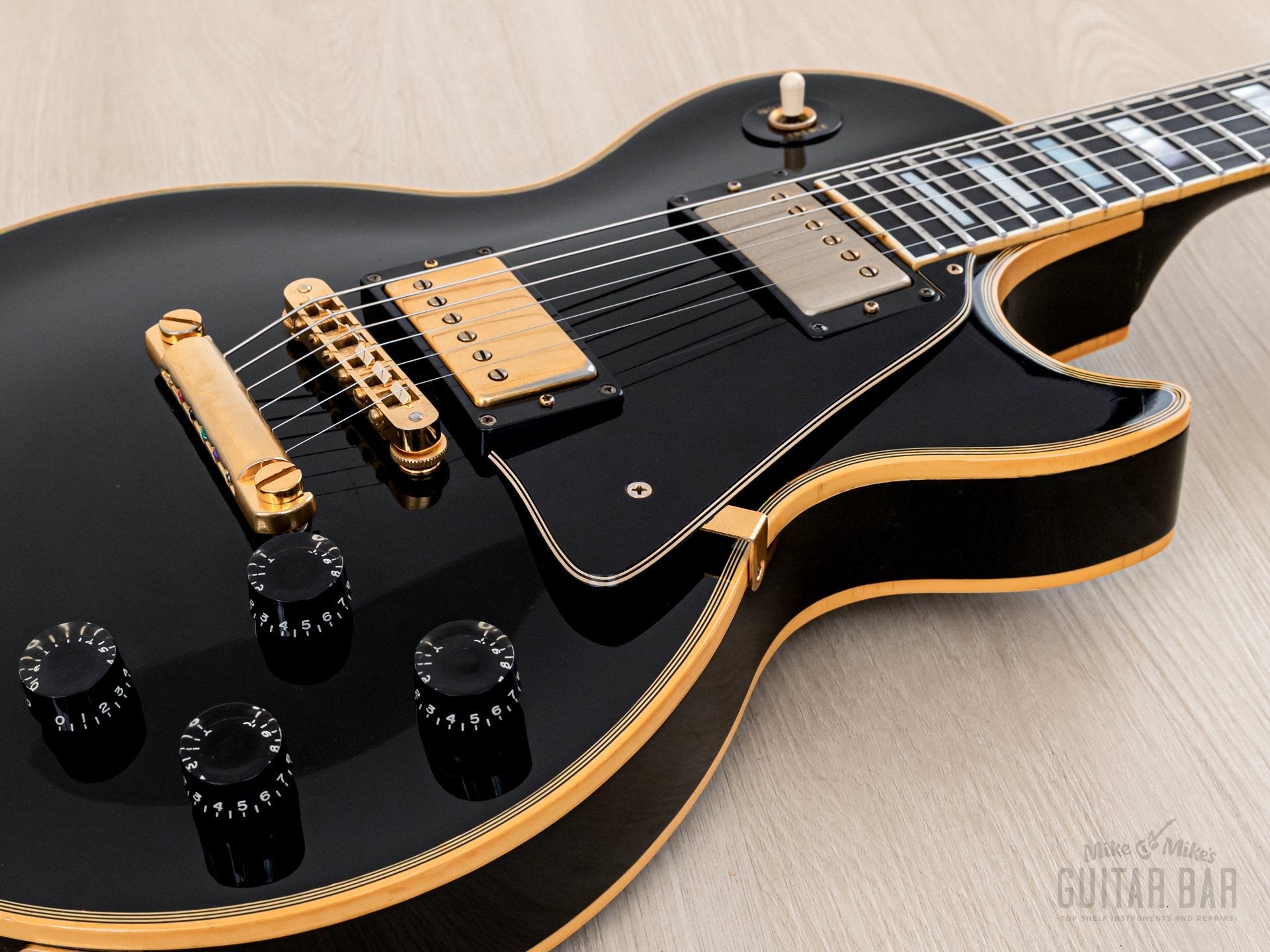 1989 Gibson Les Paul Custom Black Beauty Vintage Guitar Ebony w/ Bill