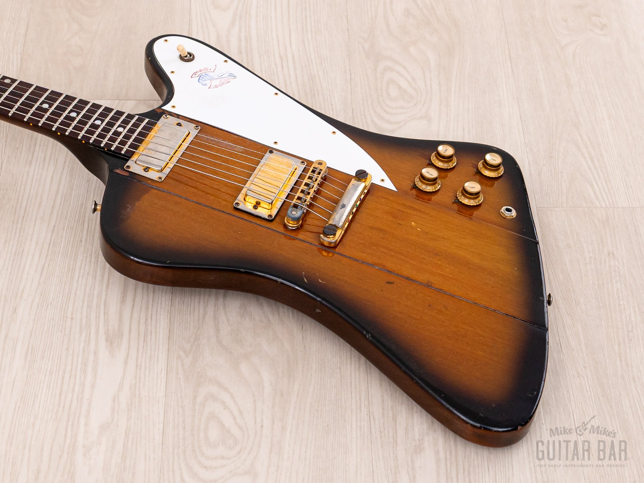 1976 Gibson Firebird V Bicentennial Limited Edition Vintage Guitar Non-Reverse Body w/ Case