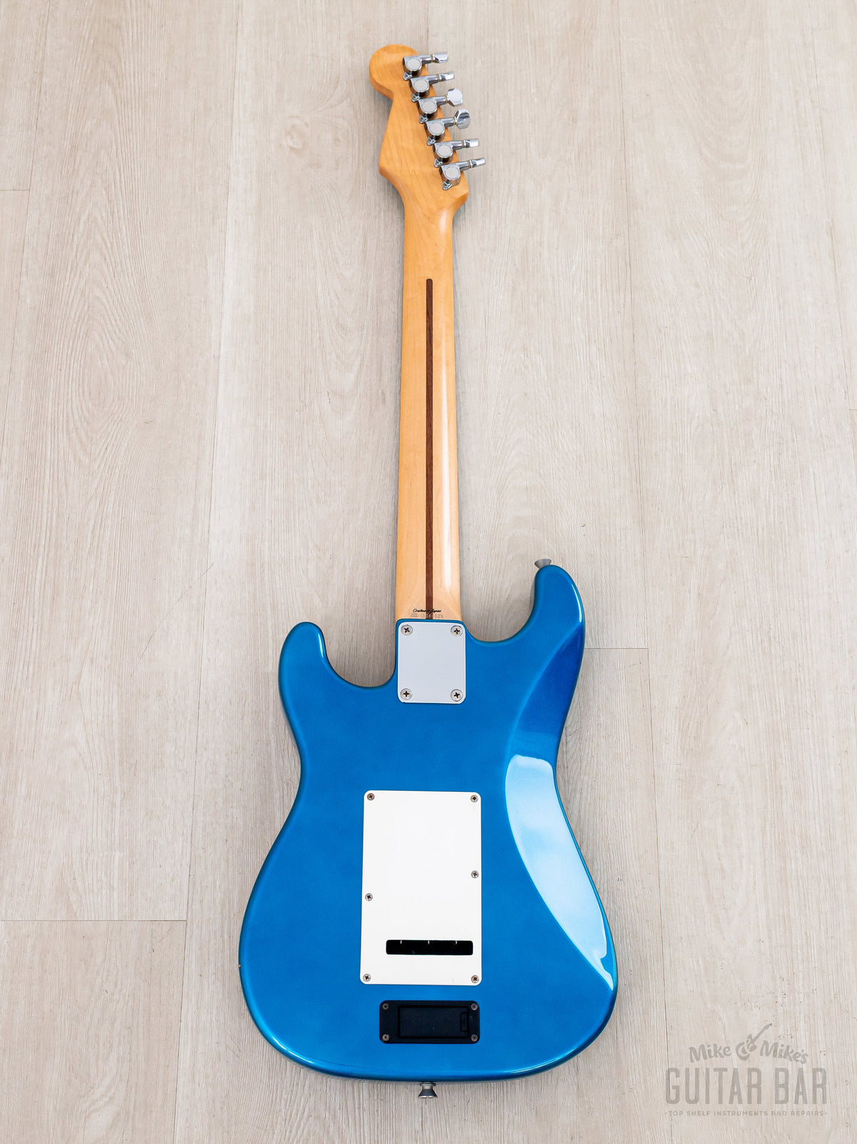 1999 Fender ST-Champ10 mini Strat Lake Placid Blue, full back view