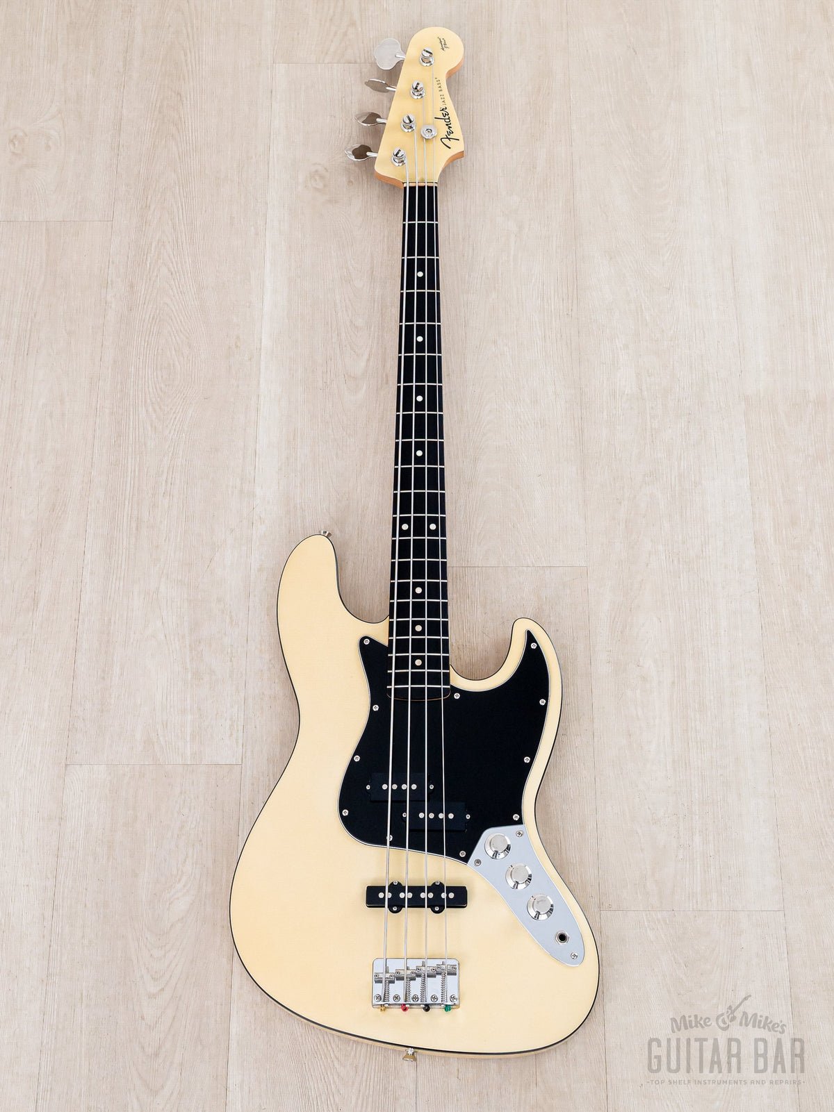 2011 Fender Aerodyne Jazz Bass PJ Vintage White, full front