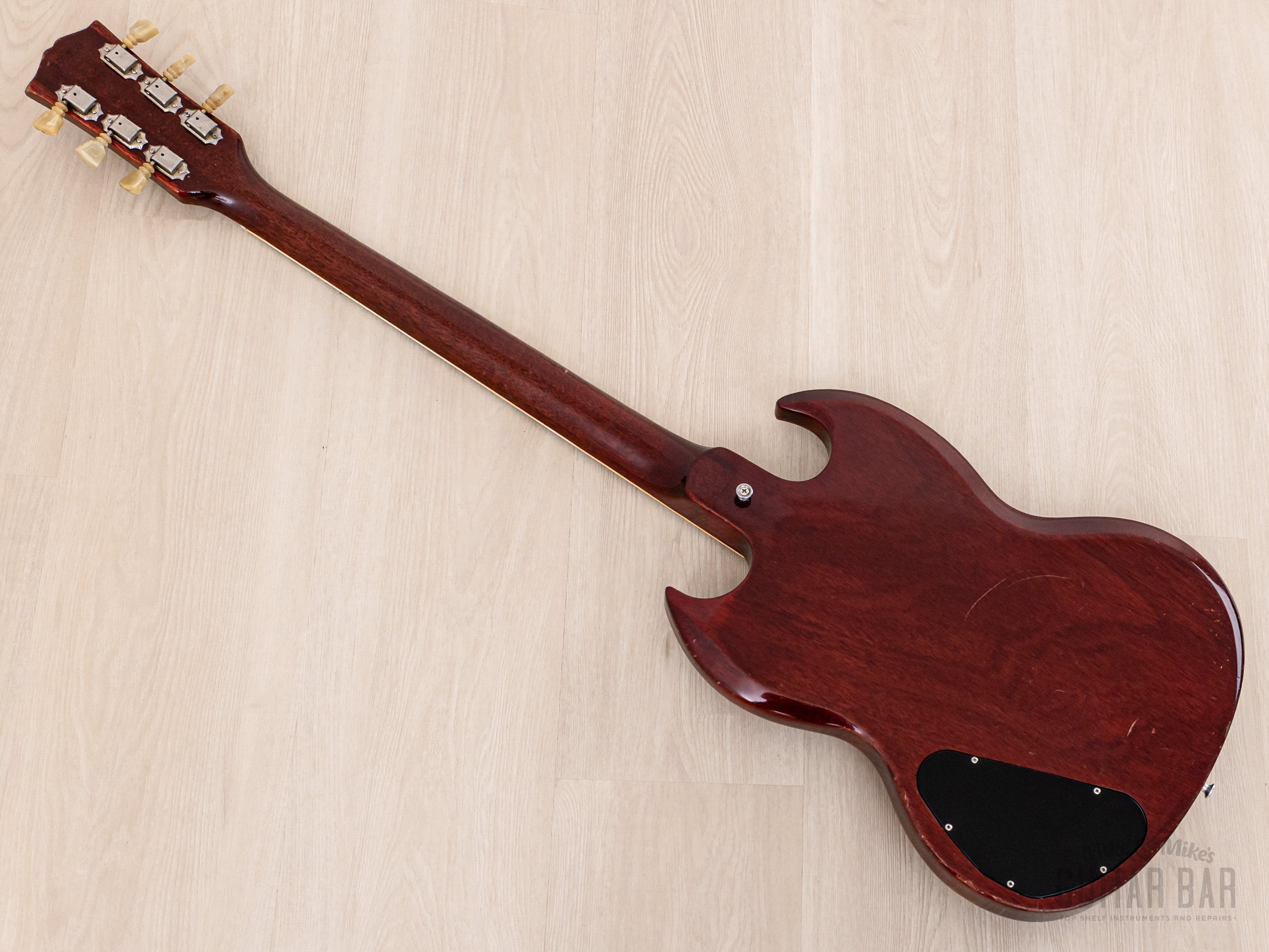 1969 GIbson SG Standard Vintage Guitar Cherry w/ Maestro Vibrola, Pat # T-Tops, Case