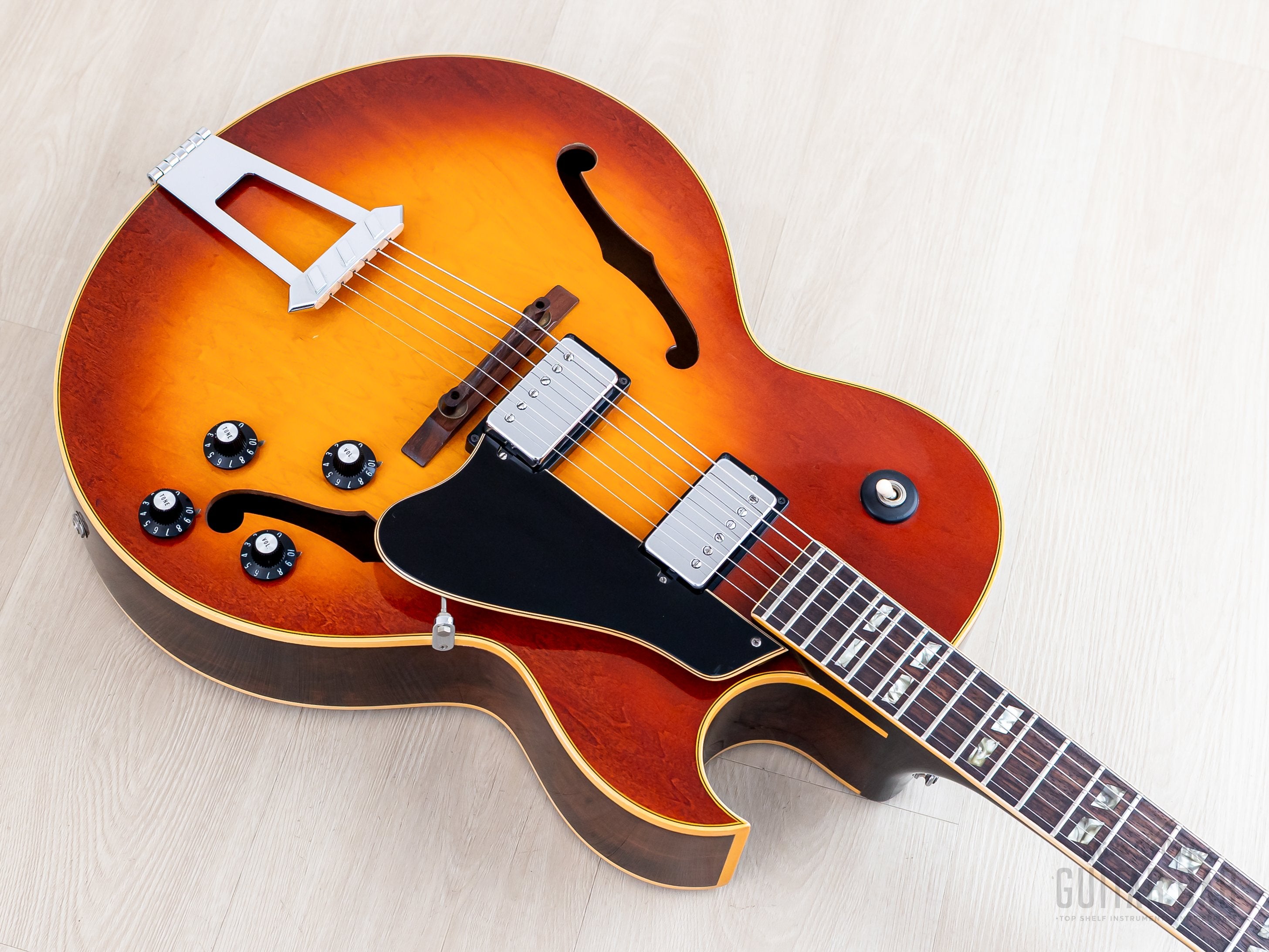 【ヴィンテージ】Gibson ES-175D 1970年前期 マホネック 1970 Gibson ES-175 D Vintage Hollowbody Guitar Ice Tea Sunburst, Colle
