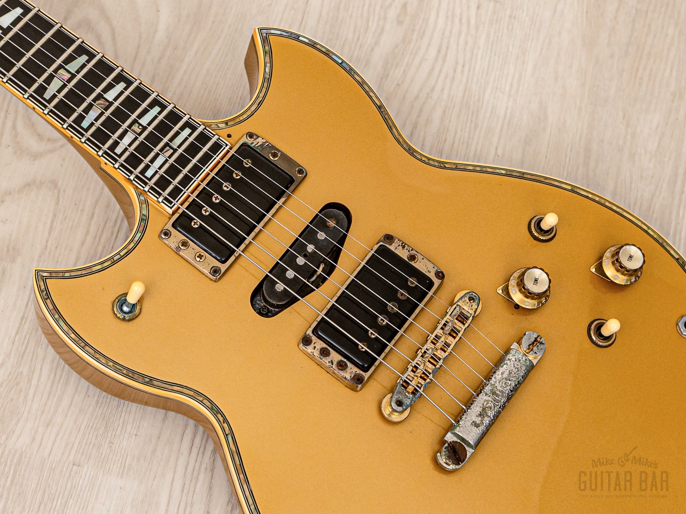 1982 Yamaha SG3000 Custom Prototype One-Off HSH Gold w/ Case