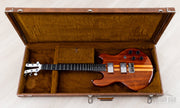 Kramer 450G Deluxe in its open brown hardshell case