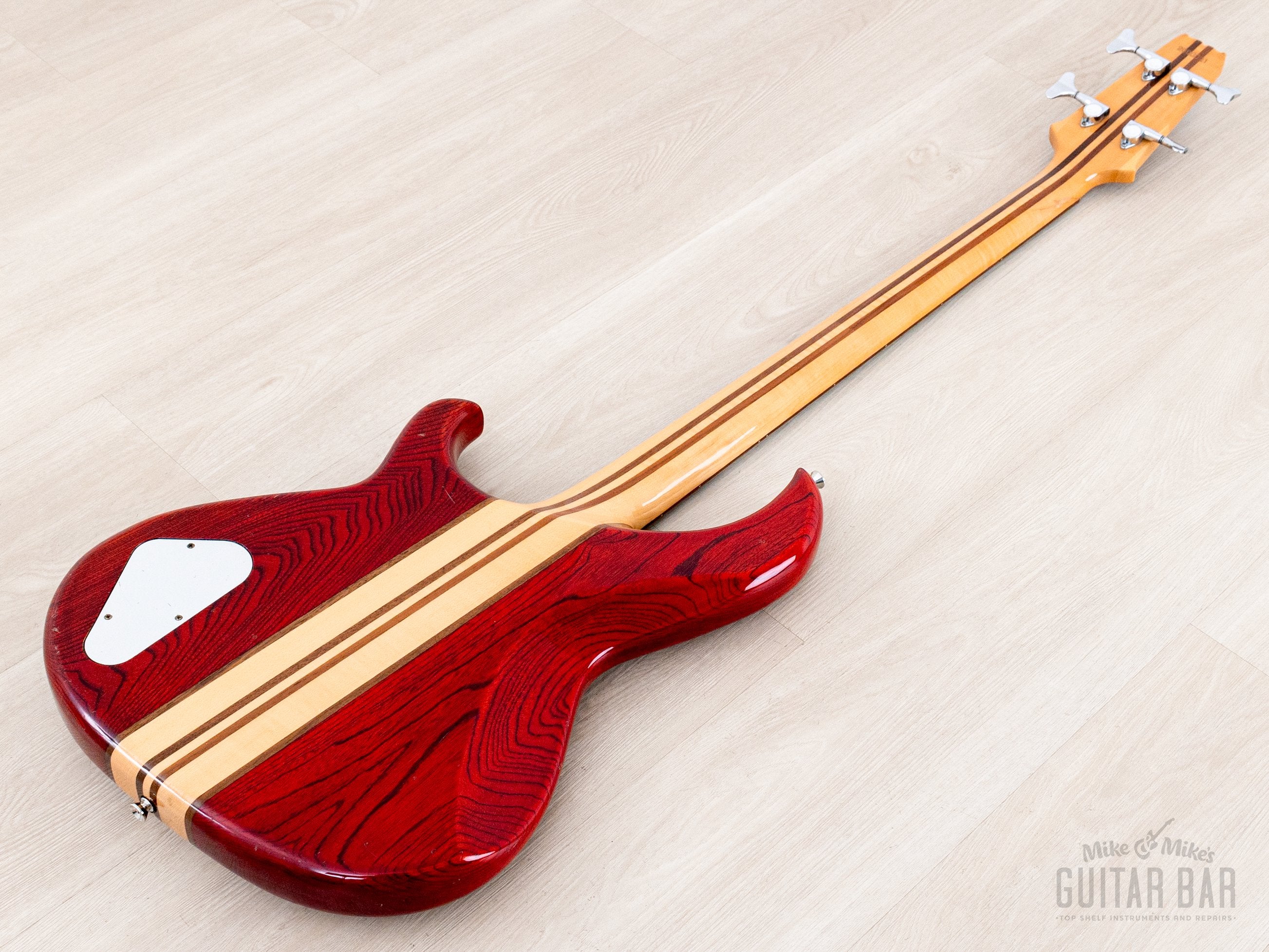 1982 Aria Pro II SB-R60 PR Vintage Neck Through Bass Padauk Red, Near-