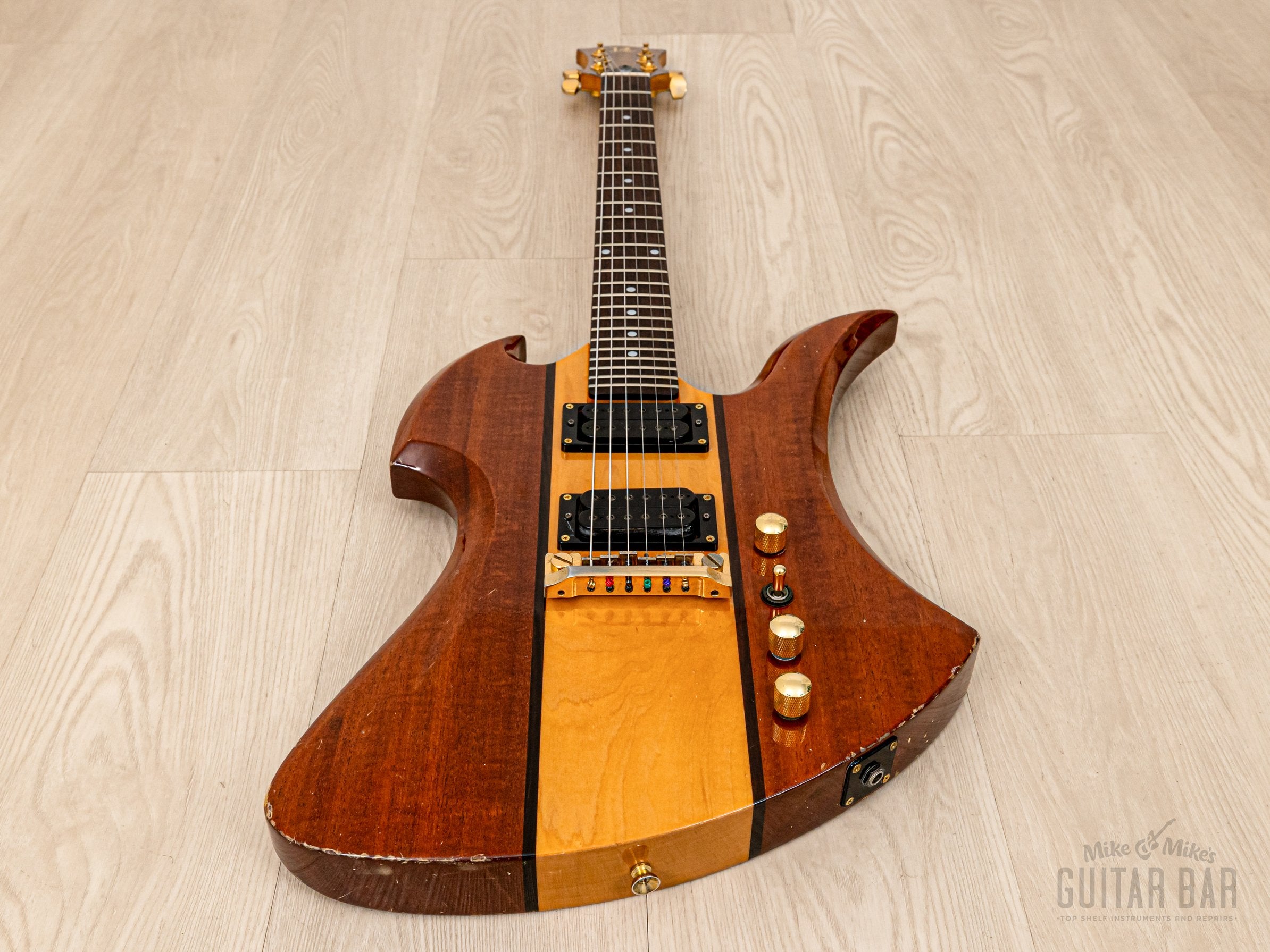 1990 B.C. Rich NJ Series Mockingbird MG-1101N Natural Hardtail, Japan