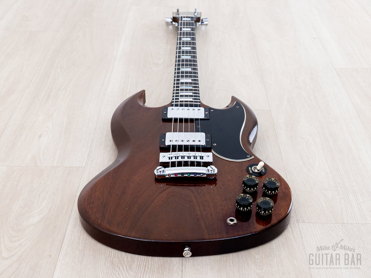 1973 Gibson SG Standard Walnut - full front, low angle