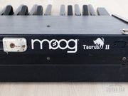 Moog Taurus II pedalboard, rear logo