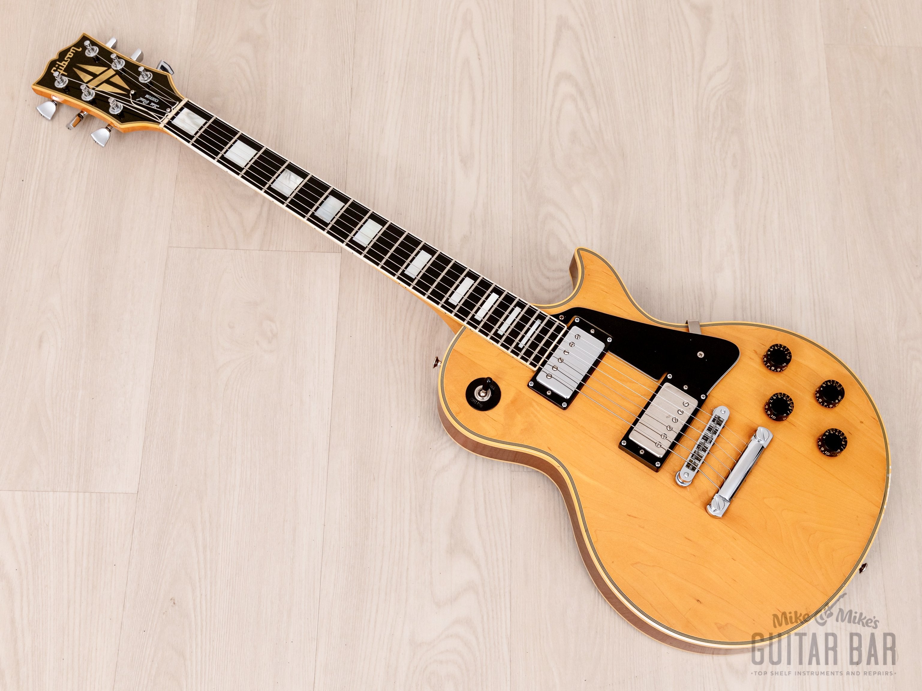 1979 Gibson Les Paul Custom Vintage Guitar Natural w/ Lollar Pickups, Hangtag & Case