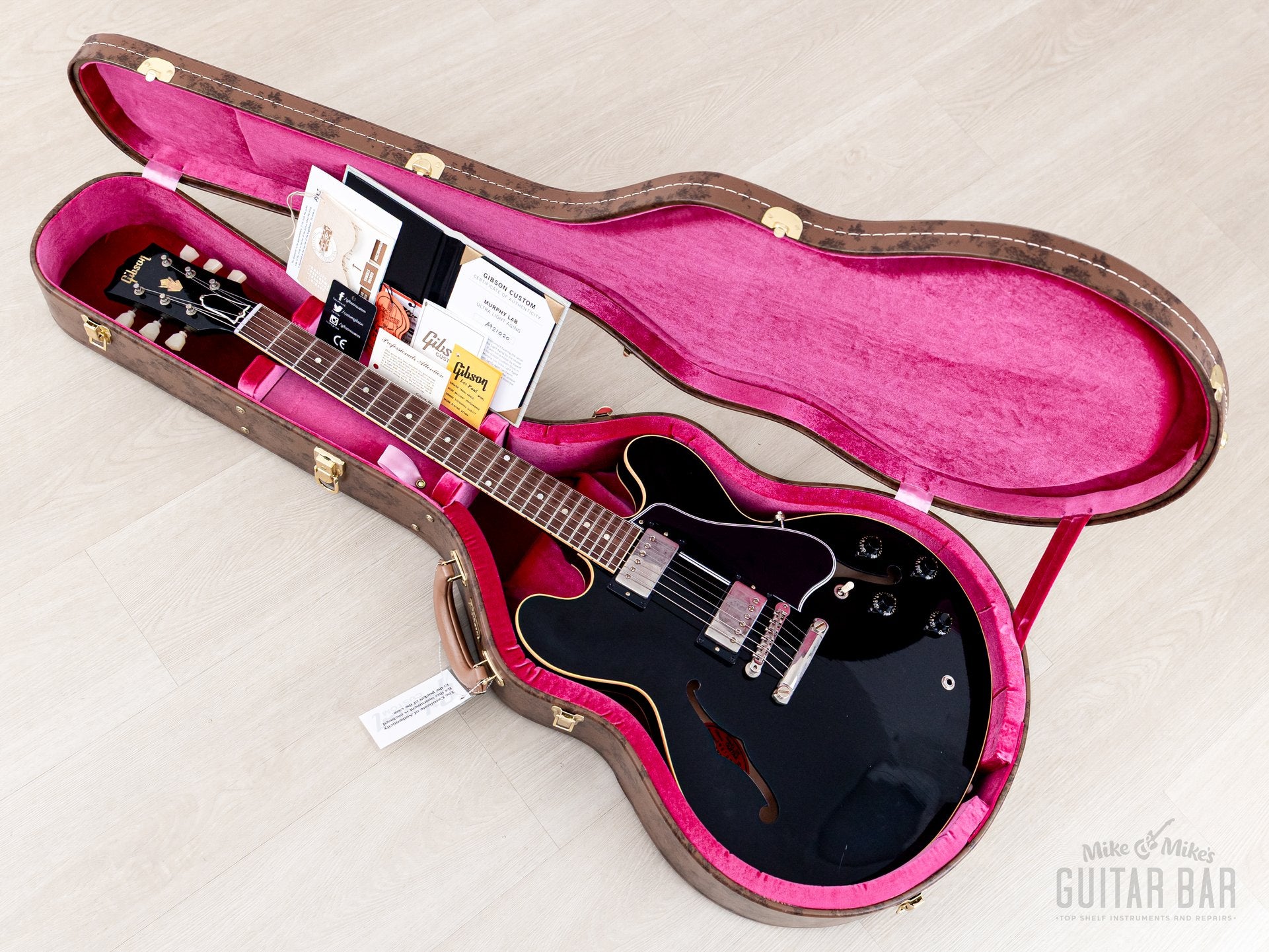 2022 Gibson Custom Shop 1959 ES-335 Murphy Lab Ultra Light Aged Ebony