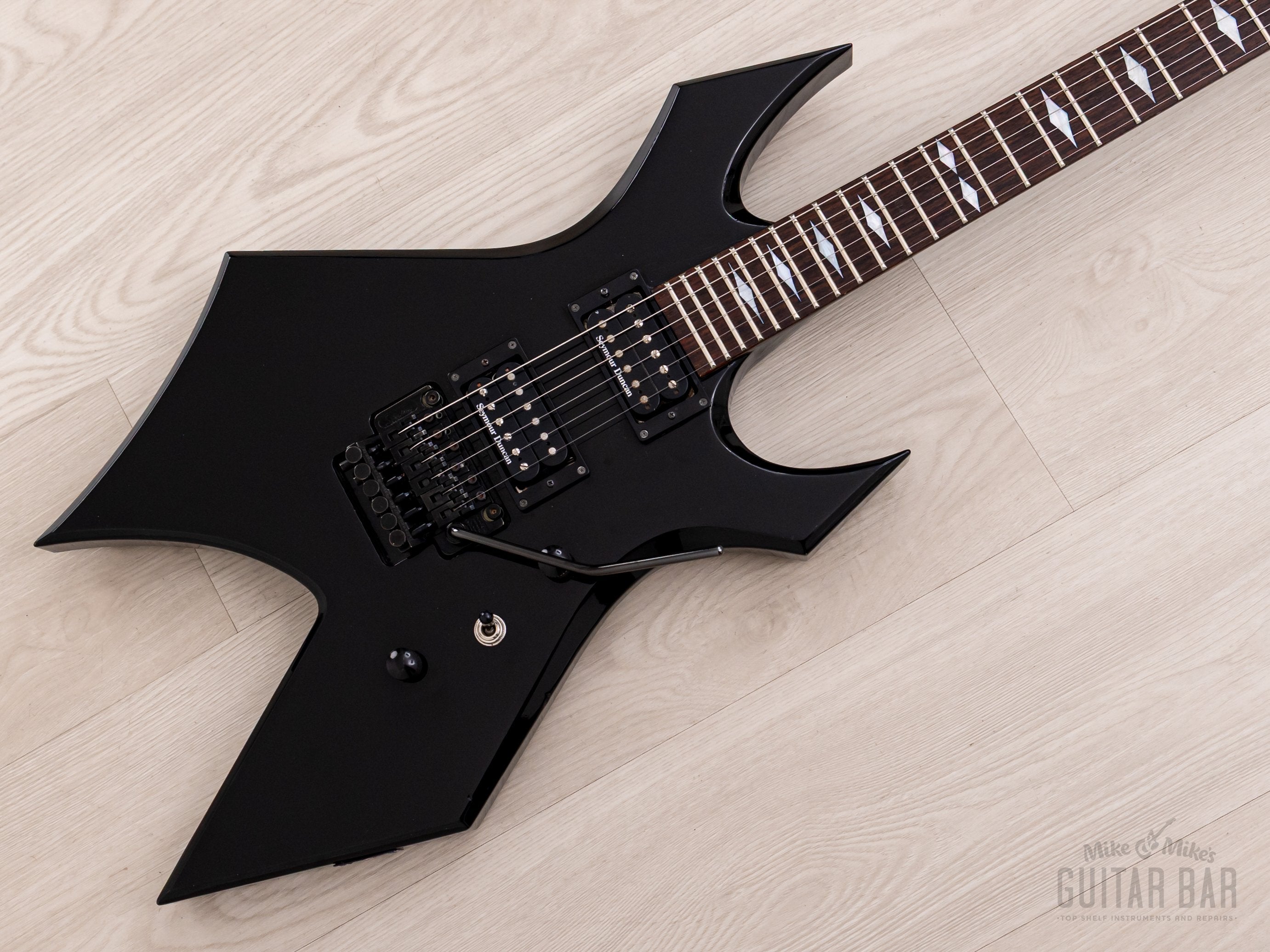 2008 BC Rich Japan Monster Series Warlock JM140 Set Neck Black w/ Seymour Duncan, Floyd Rose