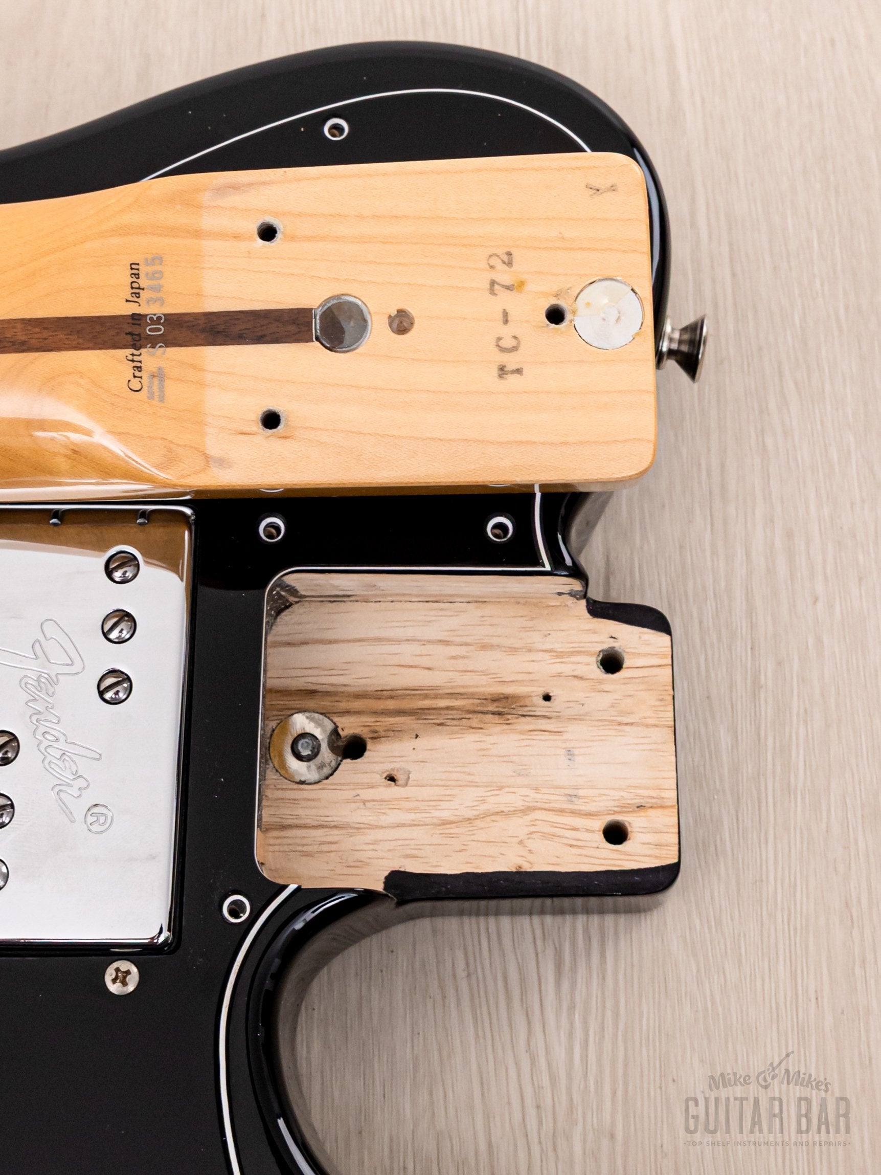 2007 Fender Telecaster Custom '72 Vintage Reissue TC72 Black, Ash Body w/ Wide Range, Japan CIJ
