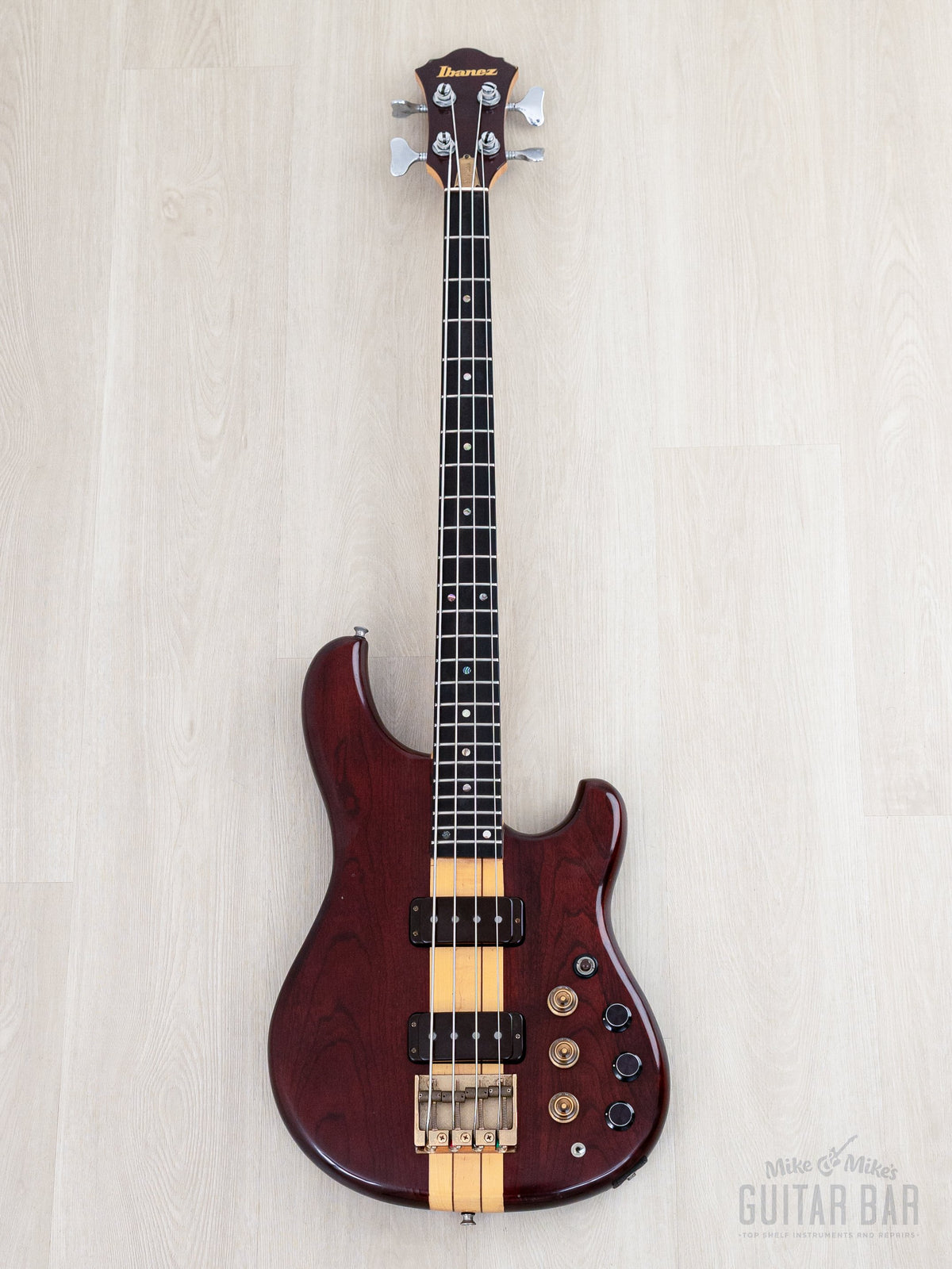 1981 Ibanez Musician MC924 bass, full front view