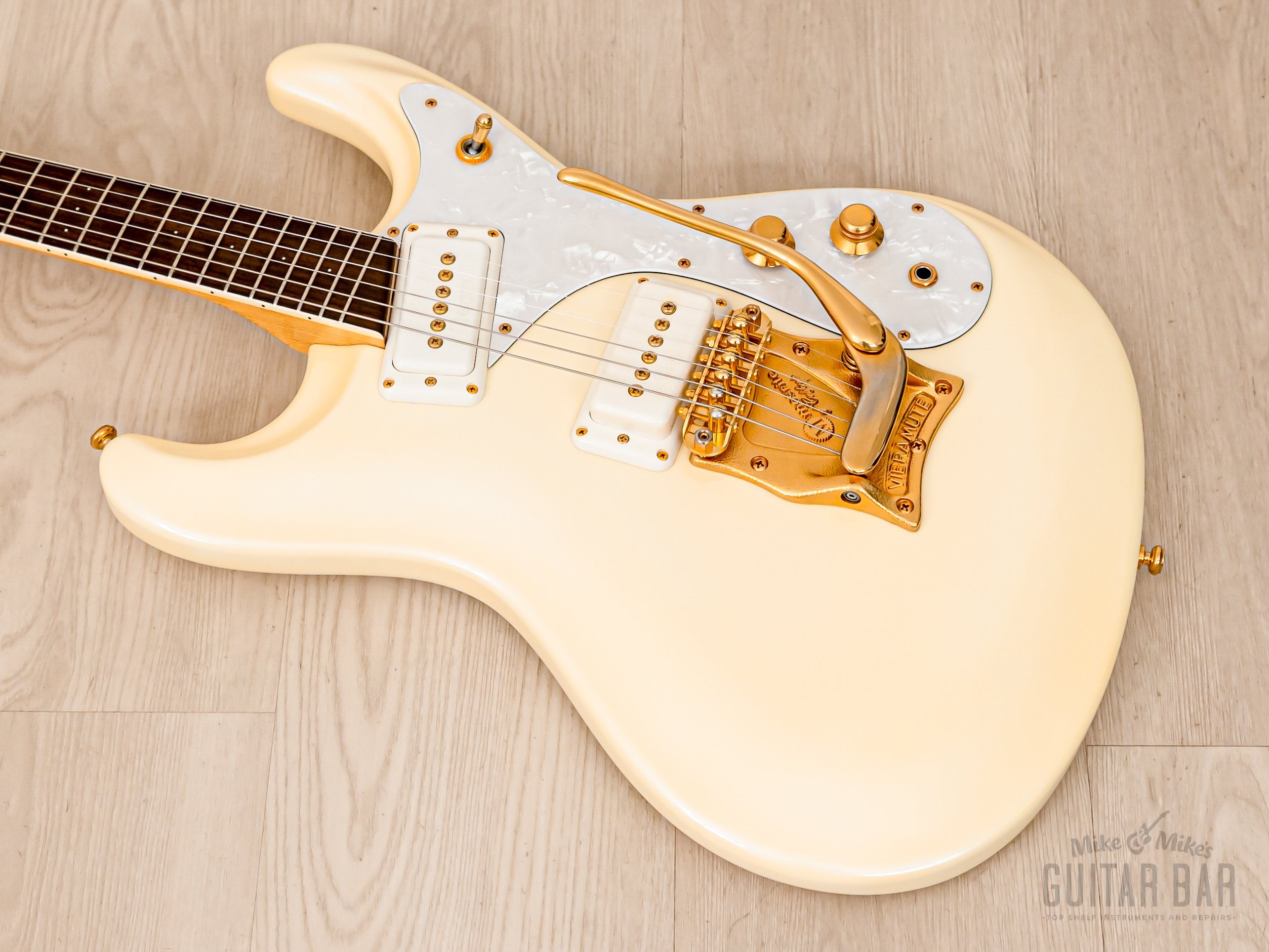 2000s Mosrite Ventures Model Super Custom '65 Pearl White w/ Gold Hard