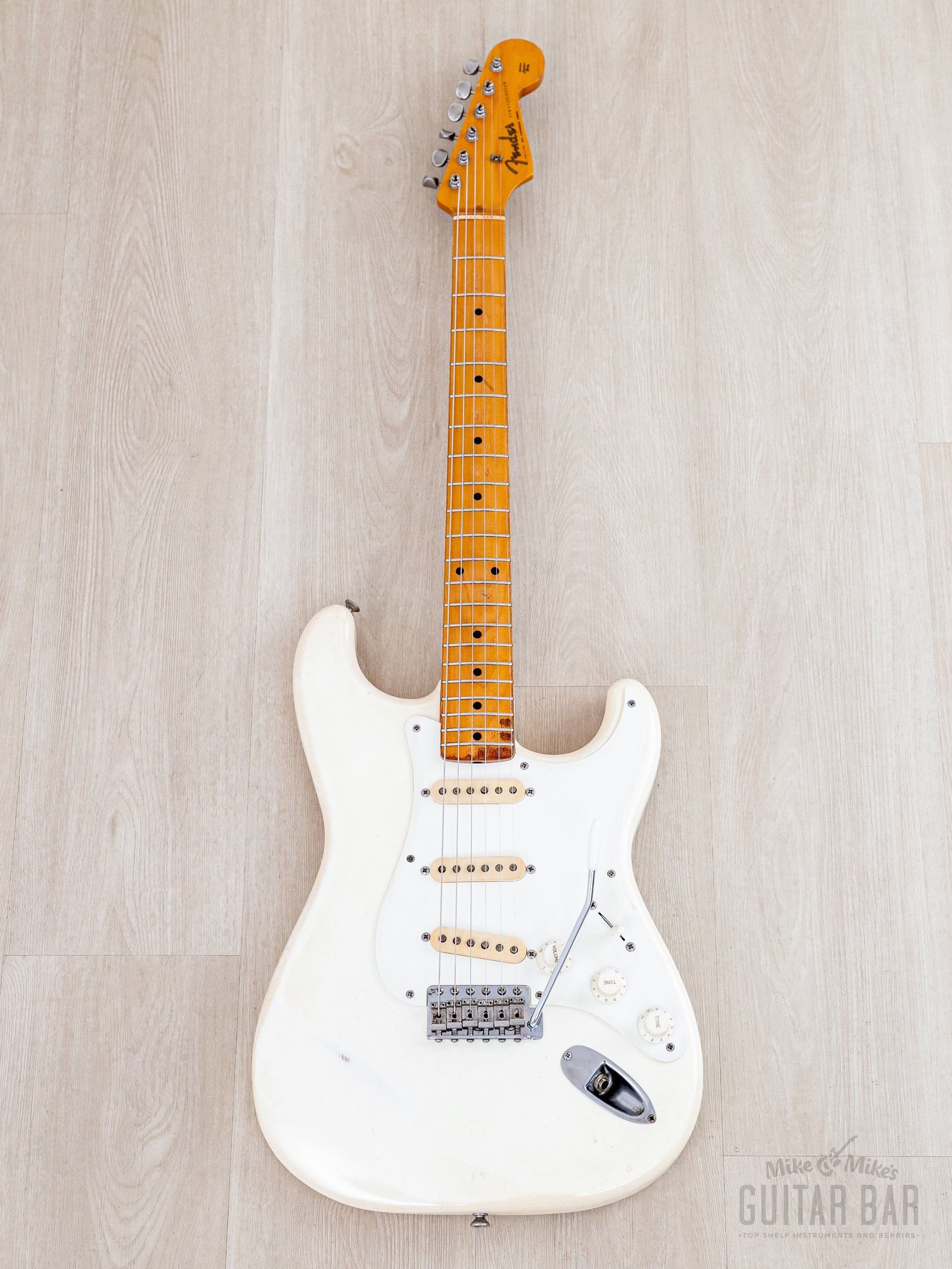 1982 Fender '57 Stratocaster JV ST57-65 Olympic White w/ USA Fullerton