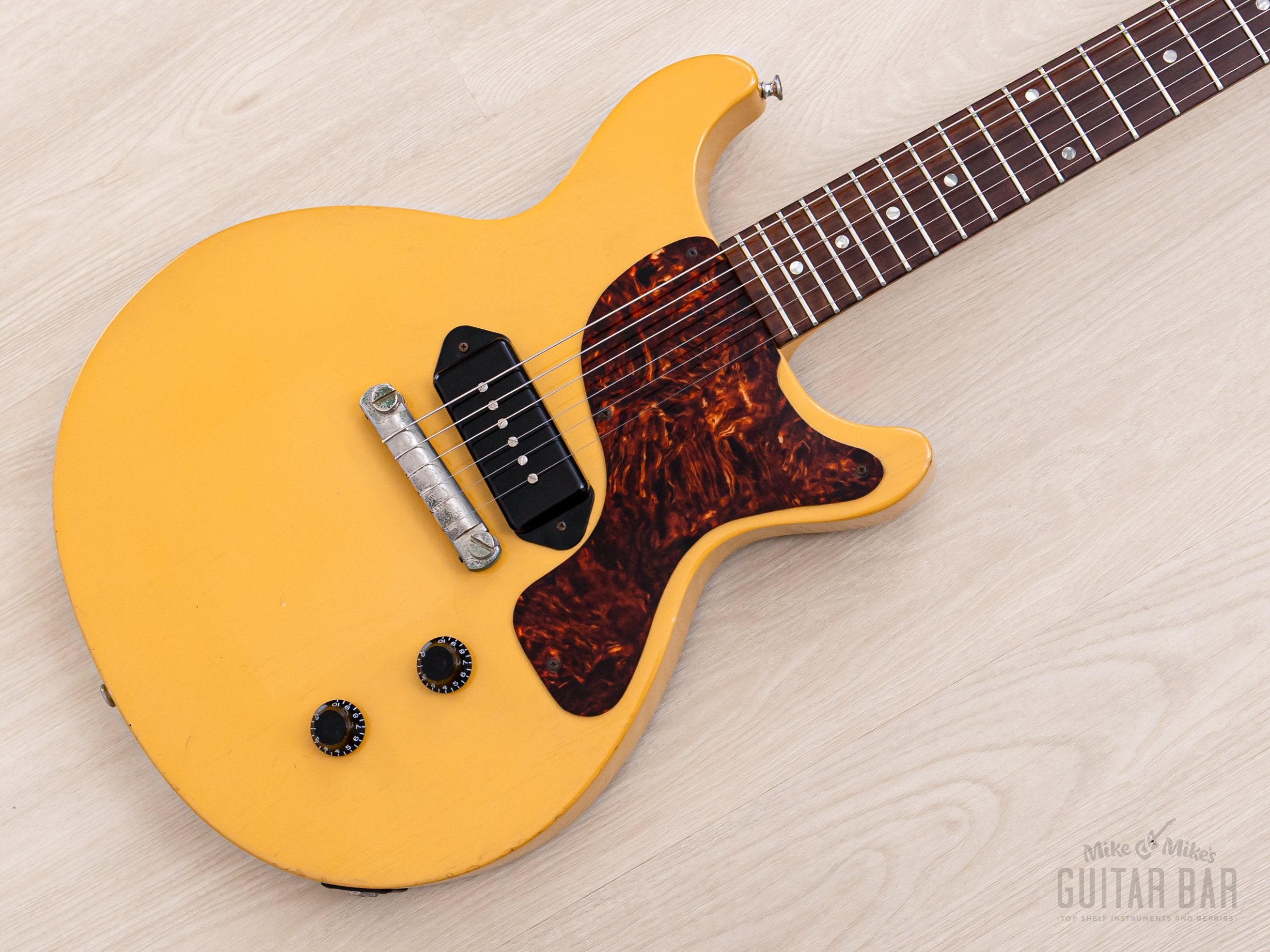 1996 Gibson Limited Edition Les Paul Junior Double Cut TV Yellow Yamano-Spec w/ ThroBak, Case