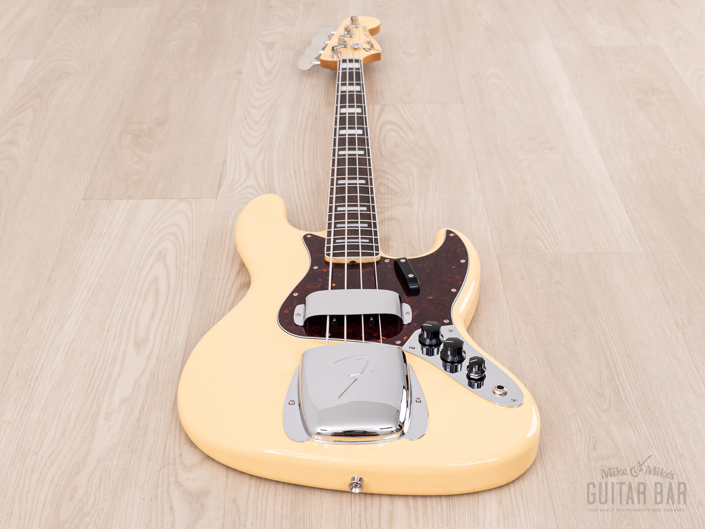 2024 Fender Traditional II Late 60s Jazz Bass FSR Vintage White w/ Blocks & Binding, Japan MIJ