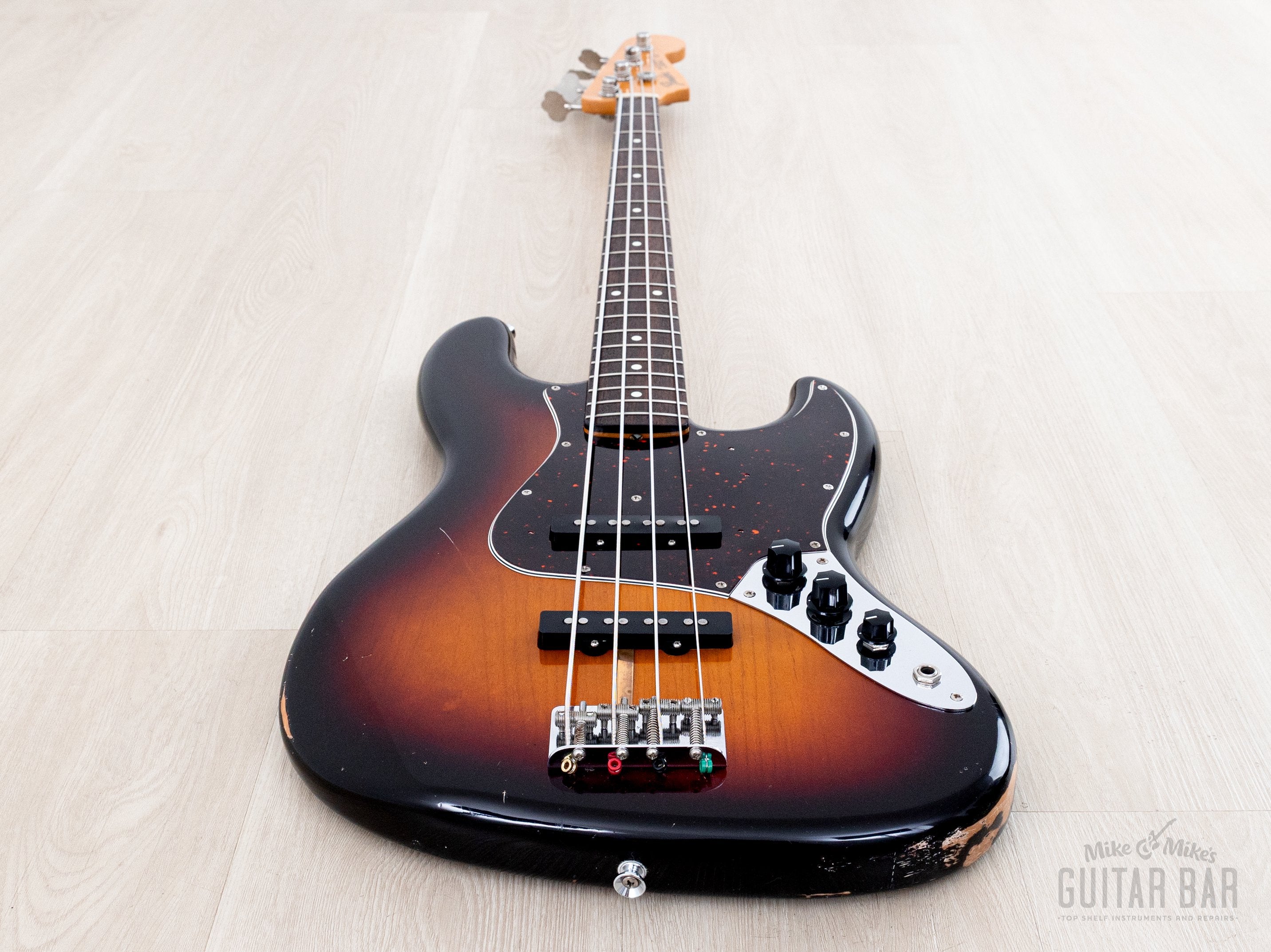 1989 Fender Jazz Bass '62 Vintage Reissue JB62-95 Sunburst Lacquer w/