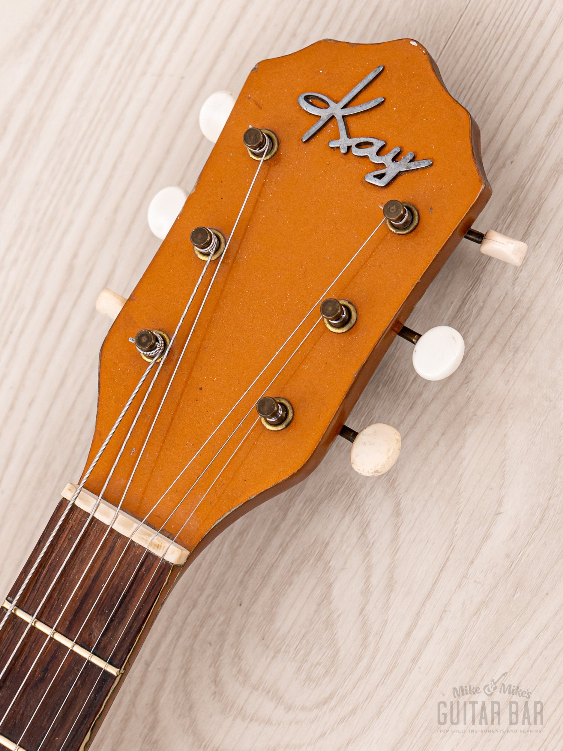 1957 Kay K142 Vintage Neck Through Electric Guitar Copper, 100% Origin