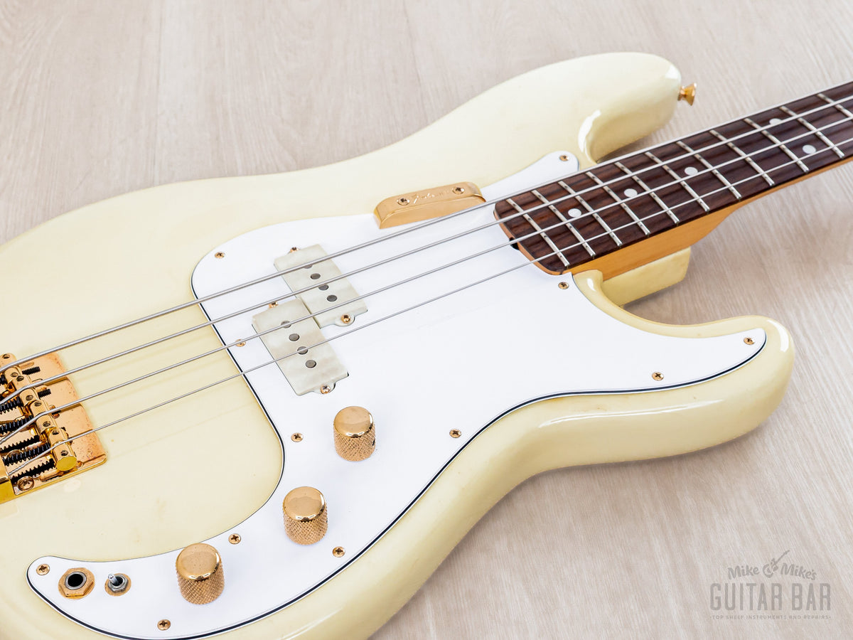 Low angle of body with split-coil pickup and active controls