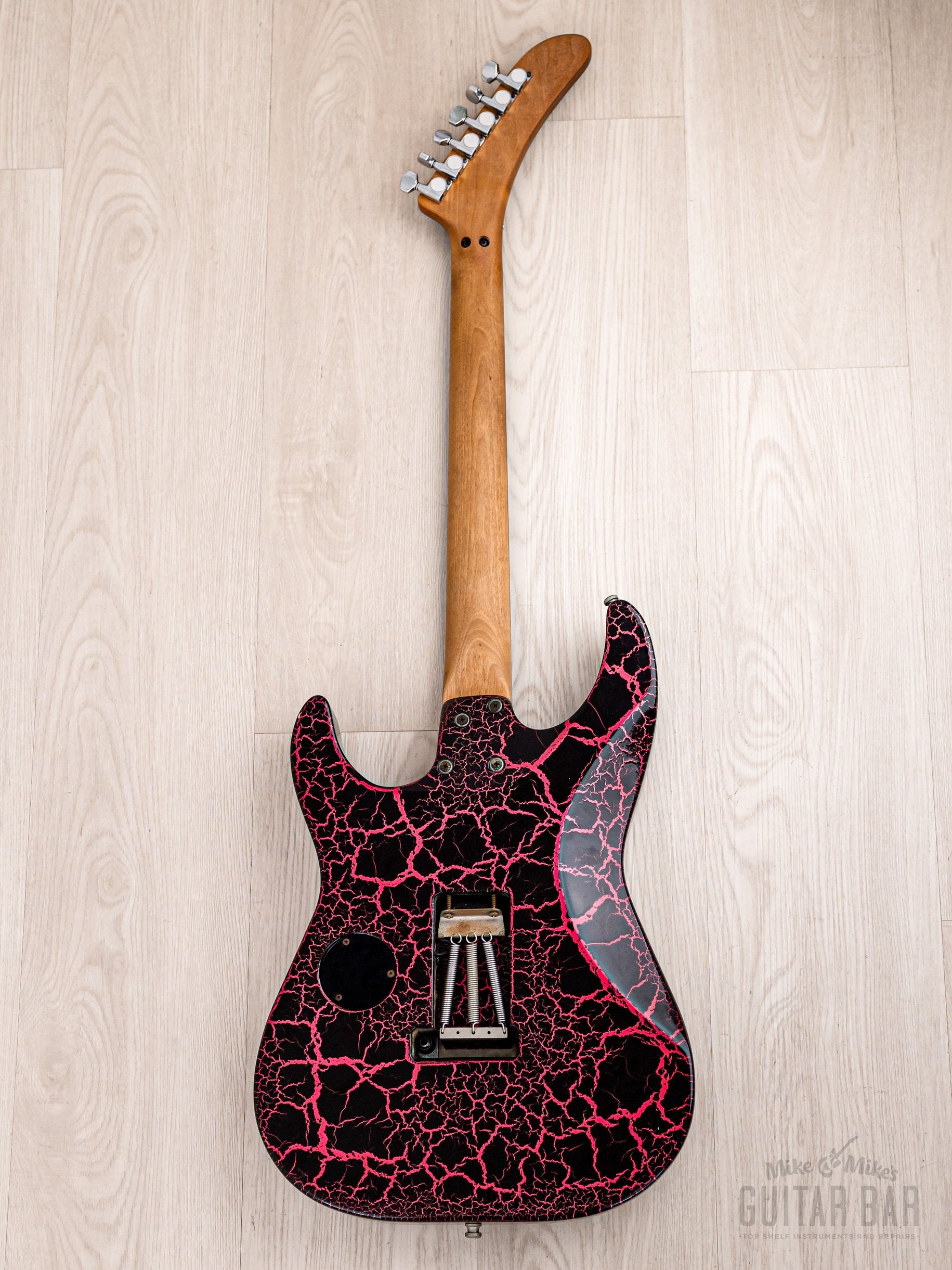 1990s ESP Custom Shop SH Superstrat Pink Crackle, George Lynch Kamikaze-1