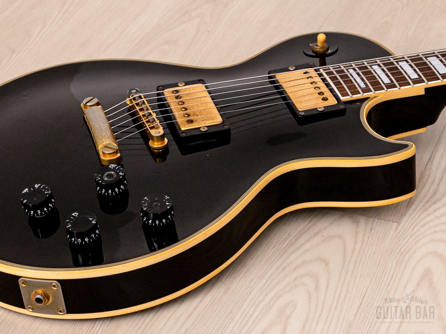 1989 Orville by Gibson Les Paul Custom LPC-EB Black Beauty w/ USA Bill Lawrence Humbuckers