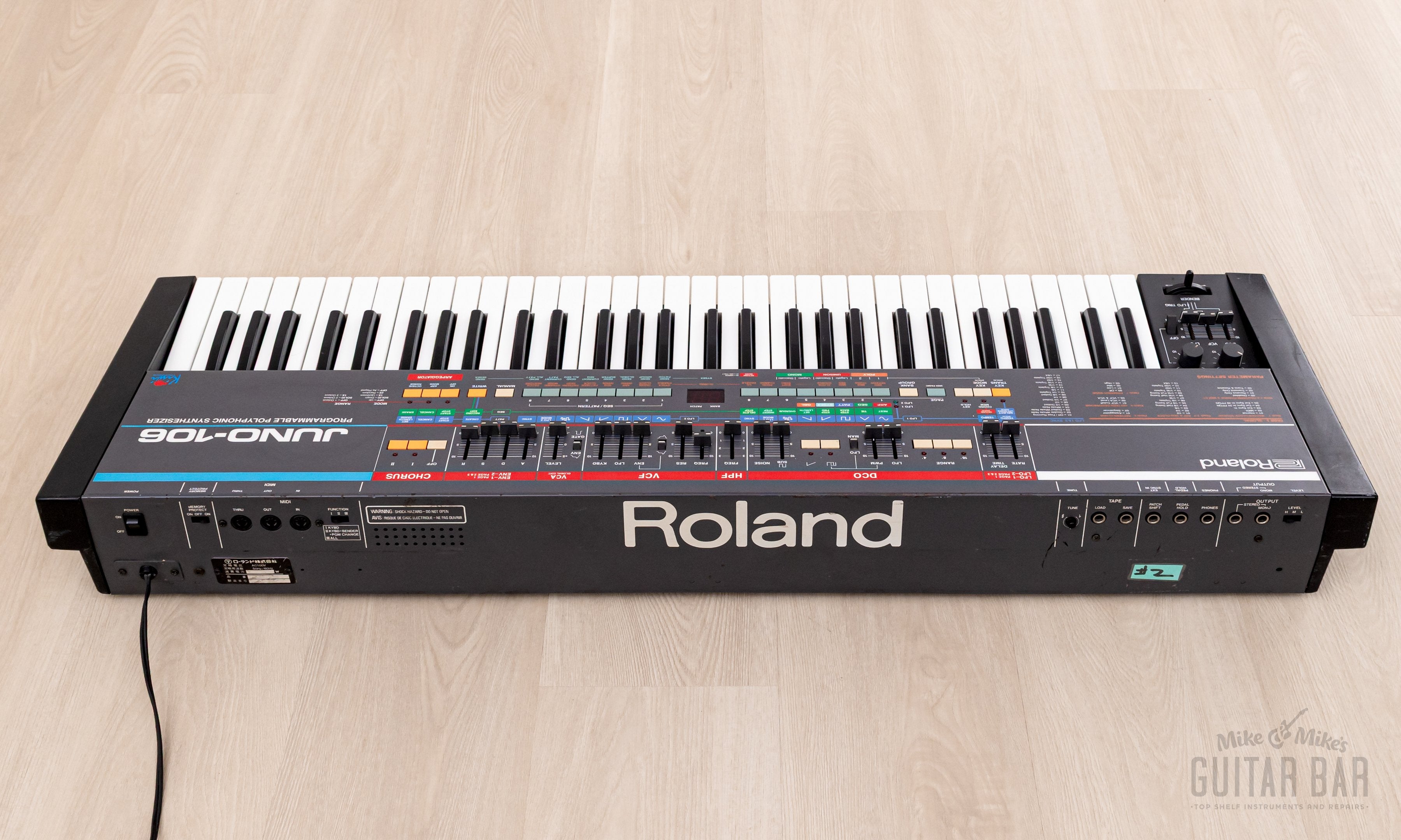 1985 Roland Juno 106 Kiwi Upgrade Vintage Analog Polyphonic Synthesizer