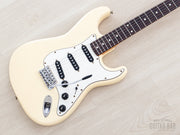 1985 Fender ST72-55 Stratocaster Olympic White, body angled view
