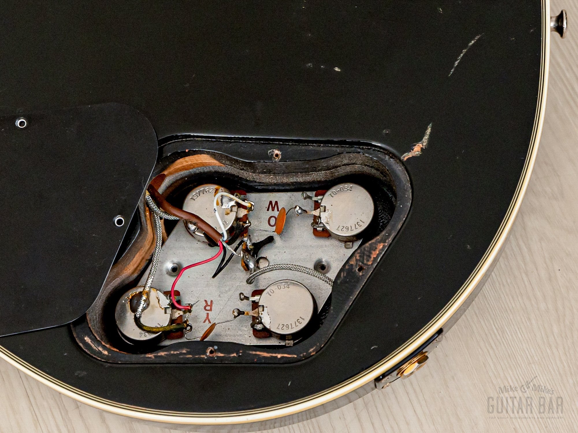 1976 Gibson Les Paul Custom Black Beauty Vintage Electric Guitar w/ T Tops, Case