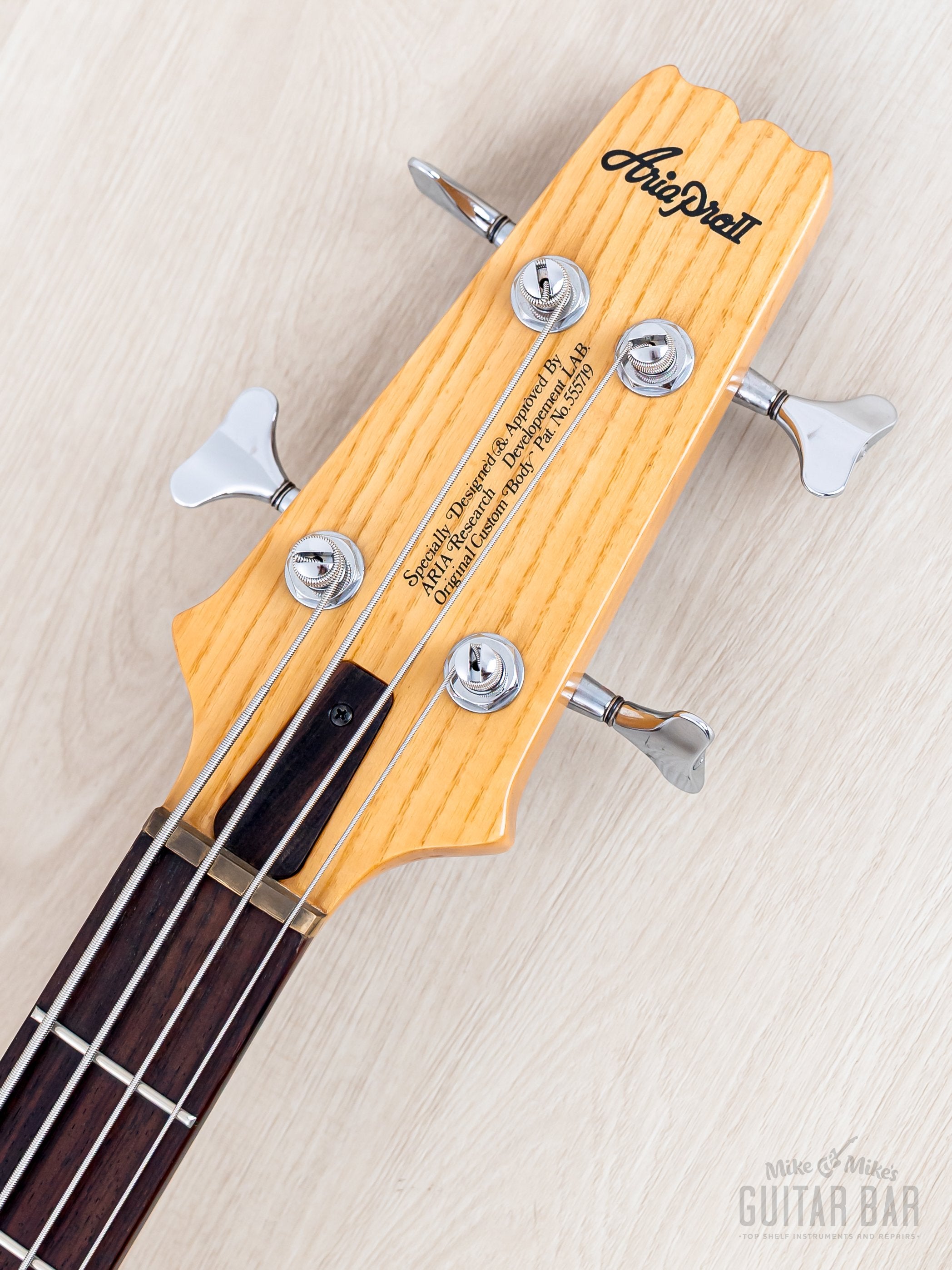 1981 Aria Pro II SB-700 Vintage Neck Through Bass Natural, Japan Matsu
