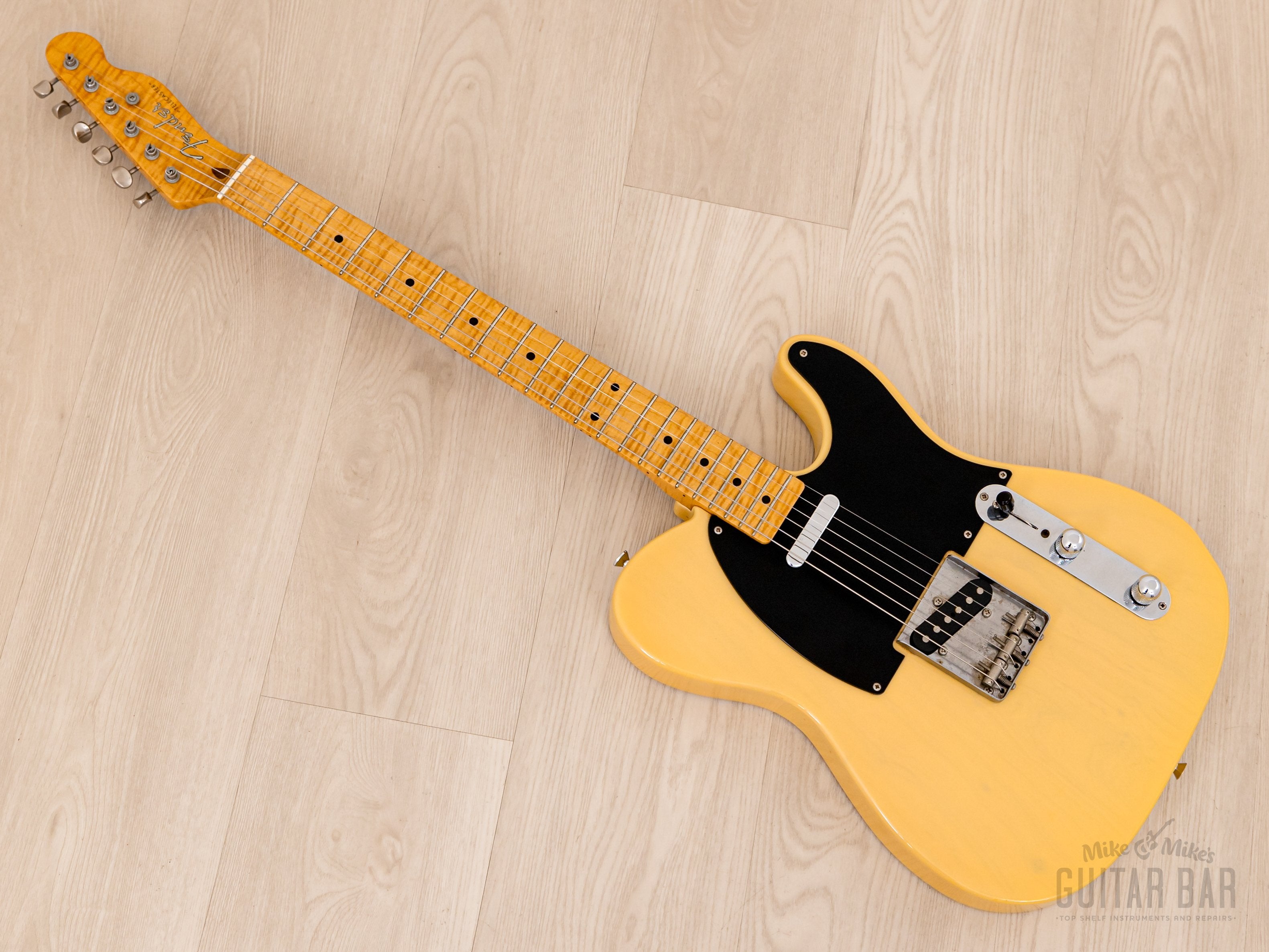 1995 Fender Telecaster '52 Vintage Reissue TL52-70 Blonde w/ Foto Flame  Neck & Case, Japan MIJ