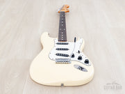 1985 Fender ST72-55 Stratocaster Olympic White, front view, low angle