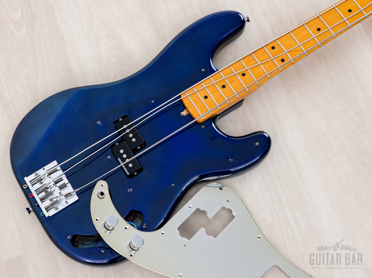Body with pickguard removed, pickup route visible