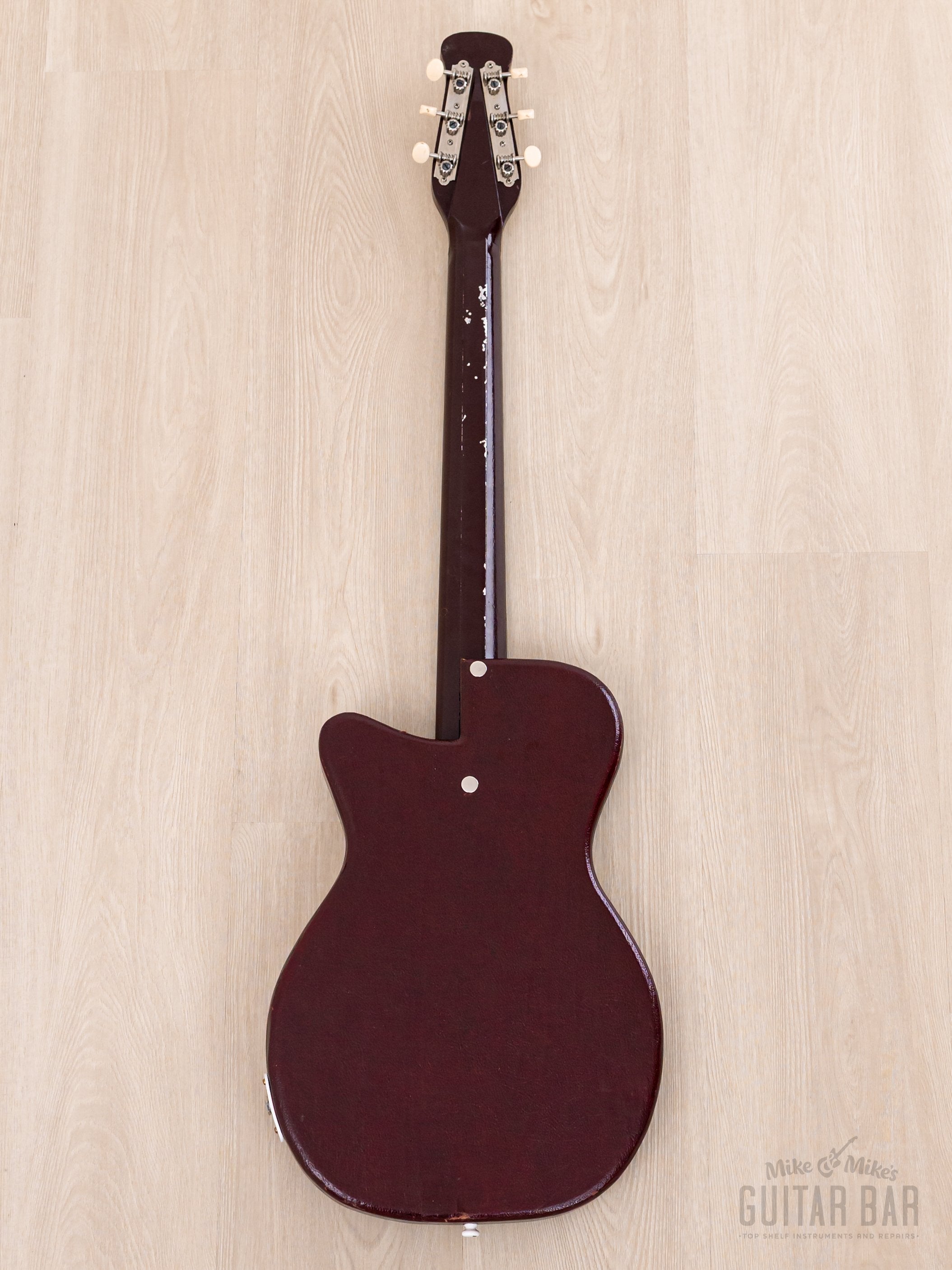 1954 Silvertone 1375 Danelectro-Made Vintage Peanut Guitar, 100% Original & Near-Mint w/ Case
