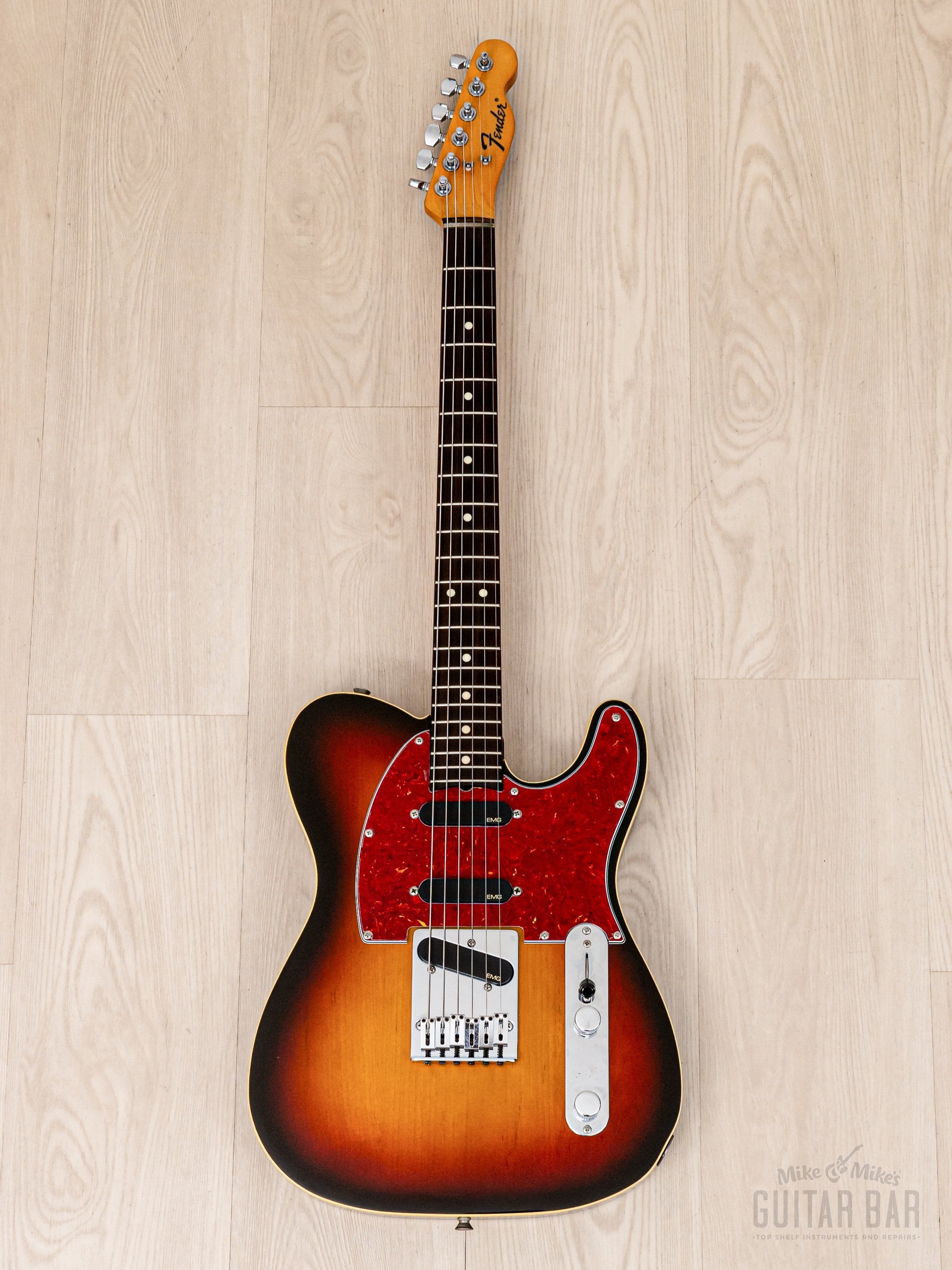 1993 Fender Order Made Roy Buchanan Bluesmaster Telecaster Custom Sunburst w/ EMG, Japan MIJ Fujigen