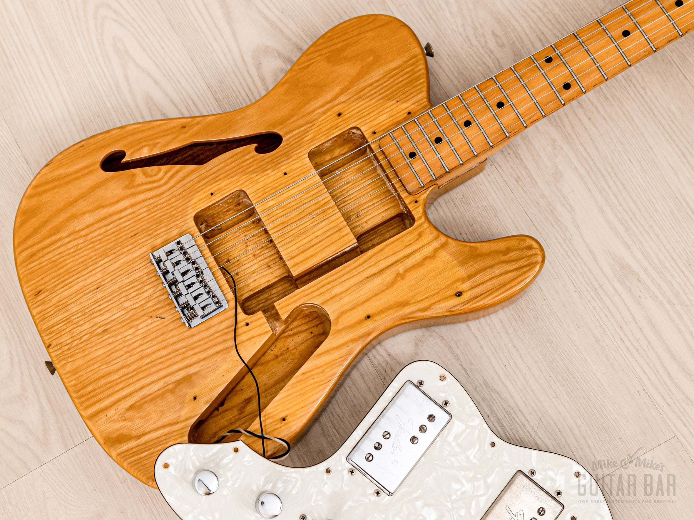 1985 Fender Telecaster Thinline ‘72 Vintage Reissue TN72-75 Natural w/ Wide Range, A-Serial Japan MIJ Fujigen