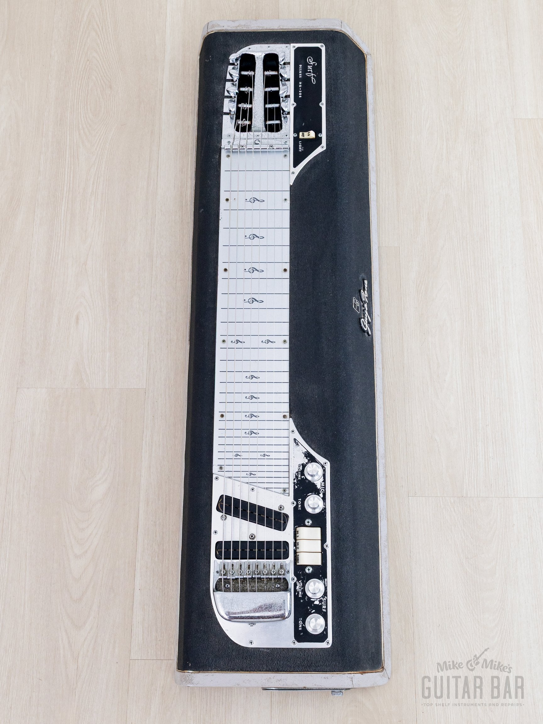 1967 Guyatone Surf Deluxe HG-208 Vintage 8-String Lap Steel w/ Active