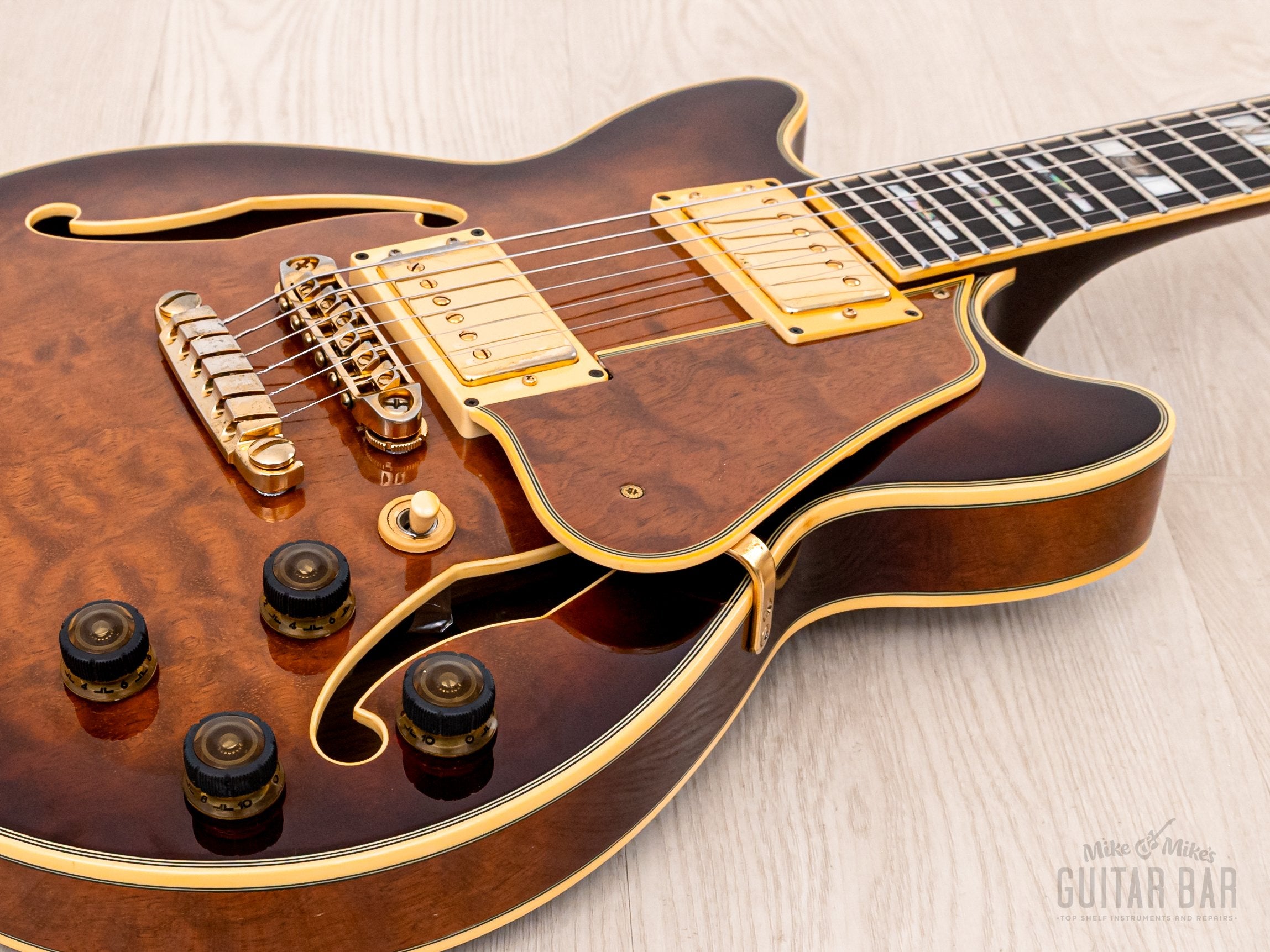1988 Ibanez Artstar AM200 Burl Mahogany Vintage Semi-Hollow Guitar Antique Violin, Near-Mint