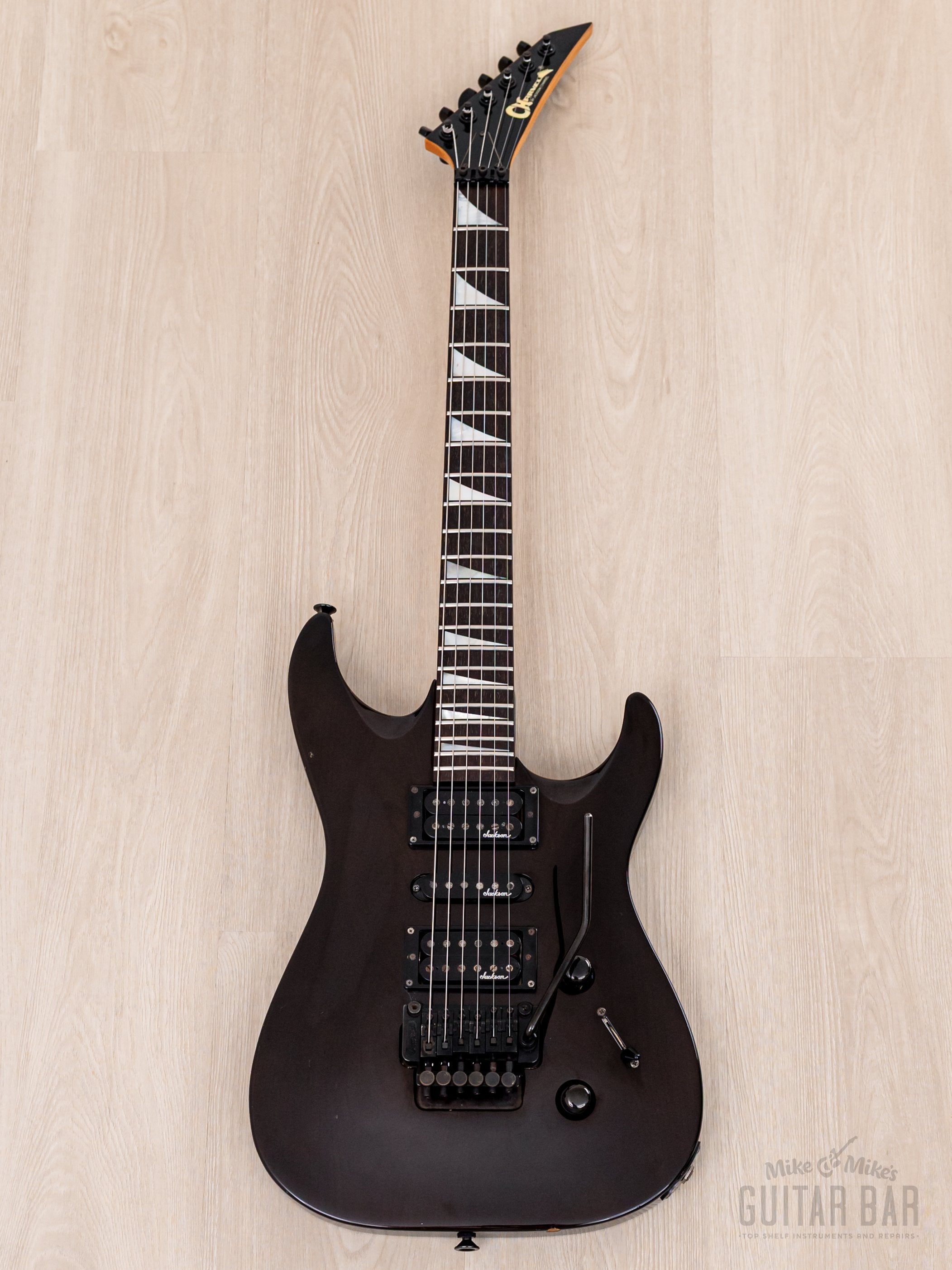 1990 Charvel by Jackson Dinky Arched-Top DKA-115-HSH See-Through Brown w/ Floyd Rose
